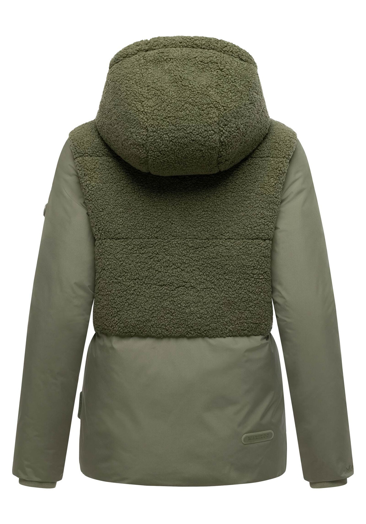 Marikoo Winterjacke »Sheeta«, Kombination aus Teddyfleece und glattem Material