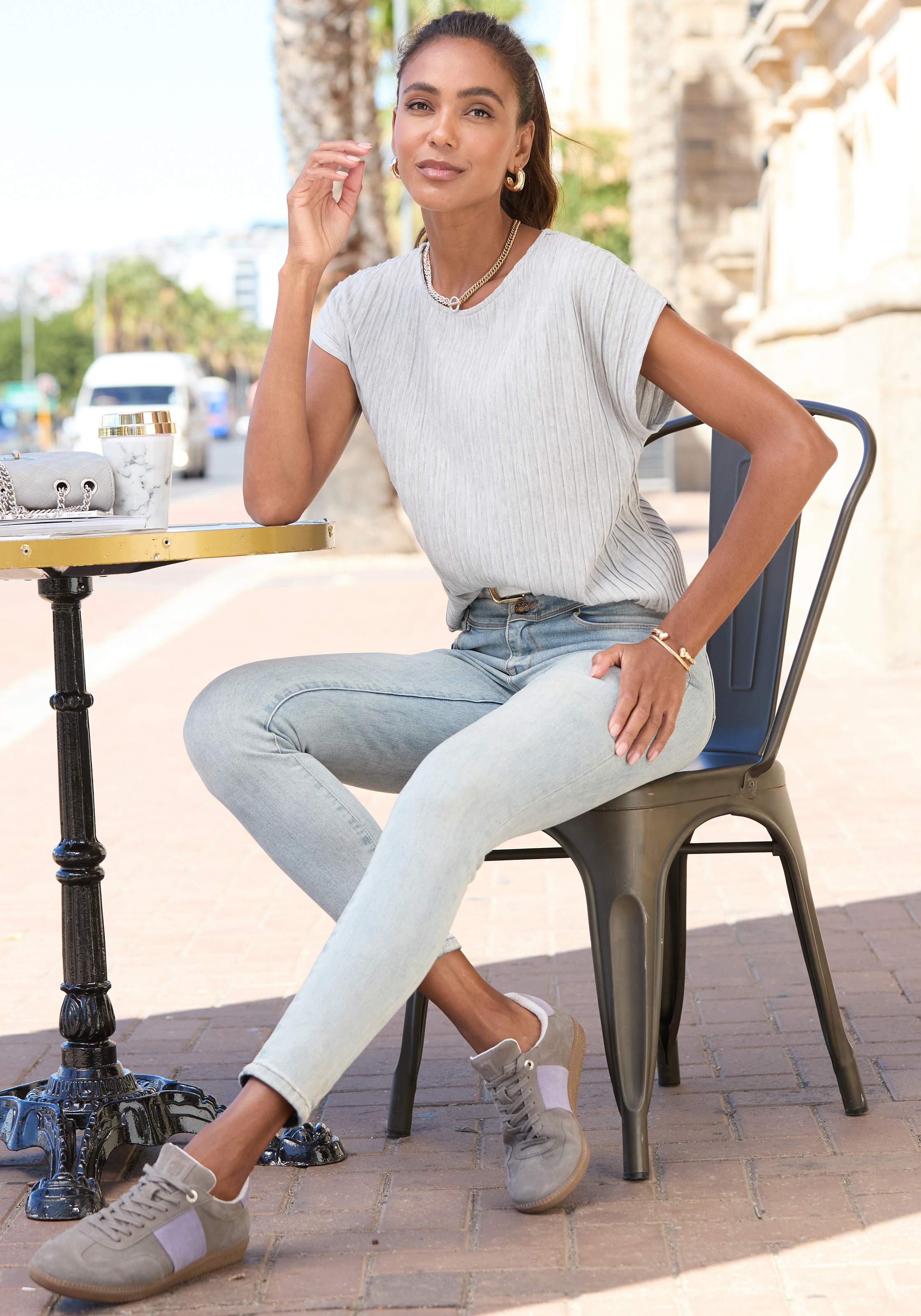 Elbsand Sneaker "Freizeitschuh, Schnürschuh" Retro Sneaker,Lederschuh, Schn günstig online kaufen