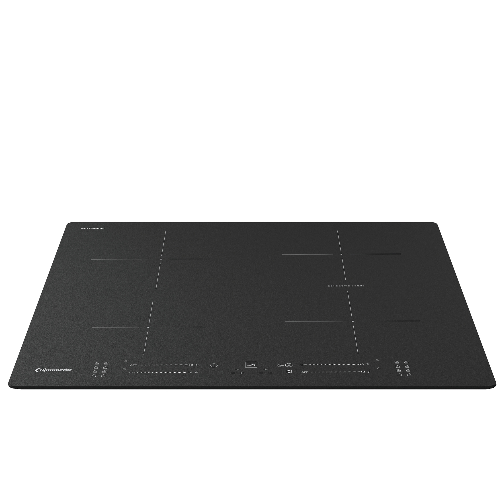 BAUKNECHT Induktions-Kochfeld »BKS2560BFBM« MattProtect–kratzfestes Mattglas mit 3× höherer Widerstandsfähigkeit.