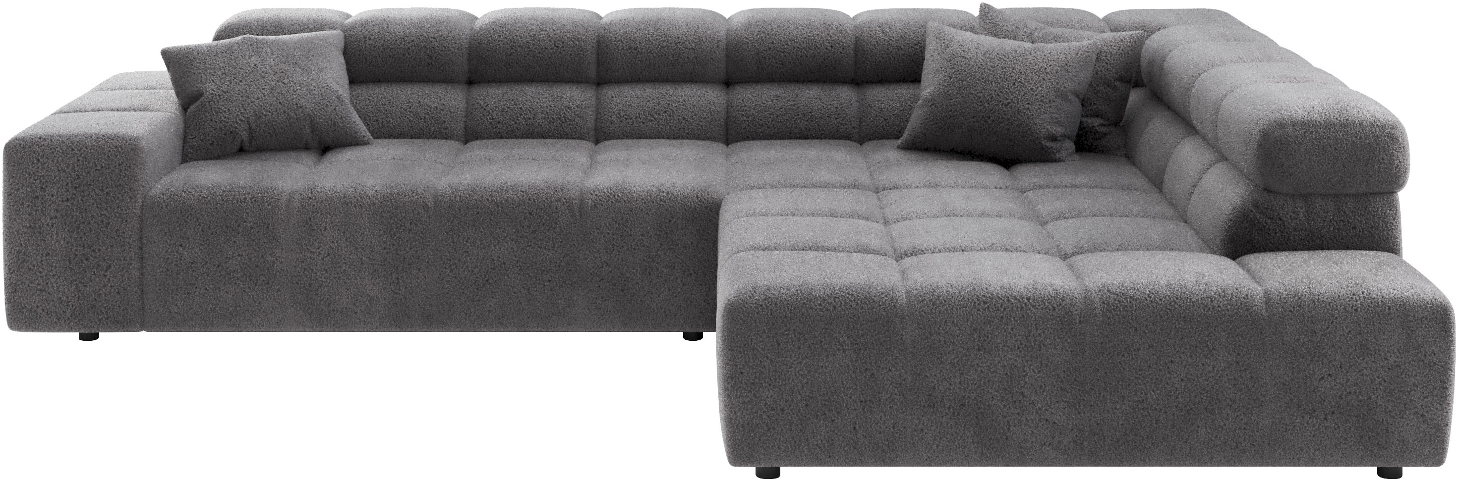 Home affaire Ecksofa "Ancona, Ecksofa, incl. Kopfteilverstellung, Breite 319 cm, L-Form" wahlweise elektrische Sitztiefenverstellung