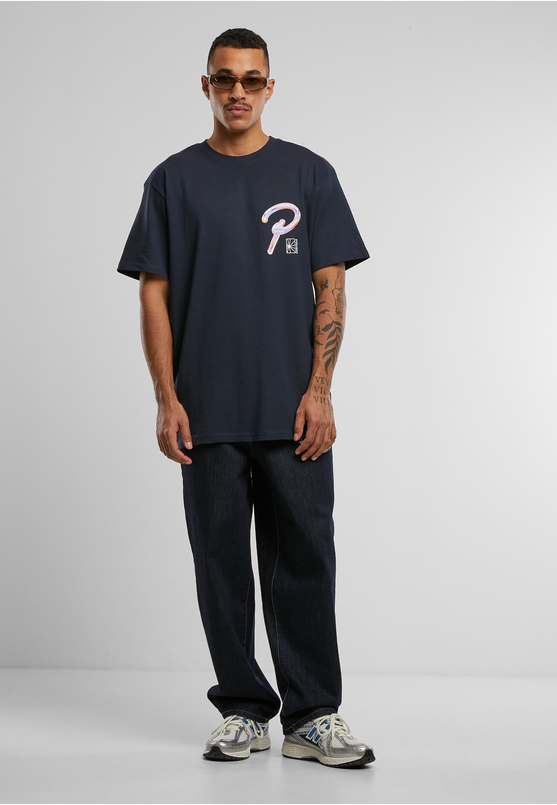 Upscale by Mister Tee Kurzarmshirt »Upscale by Mister Tee Herren Prisma Oversize Tee«, (1 tlg.)