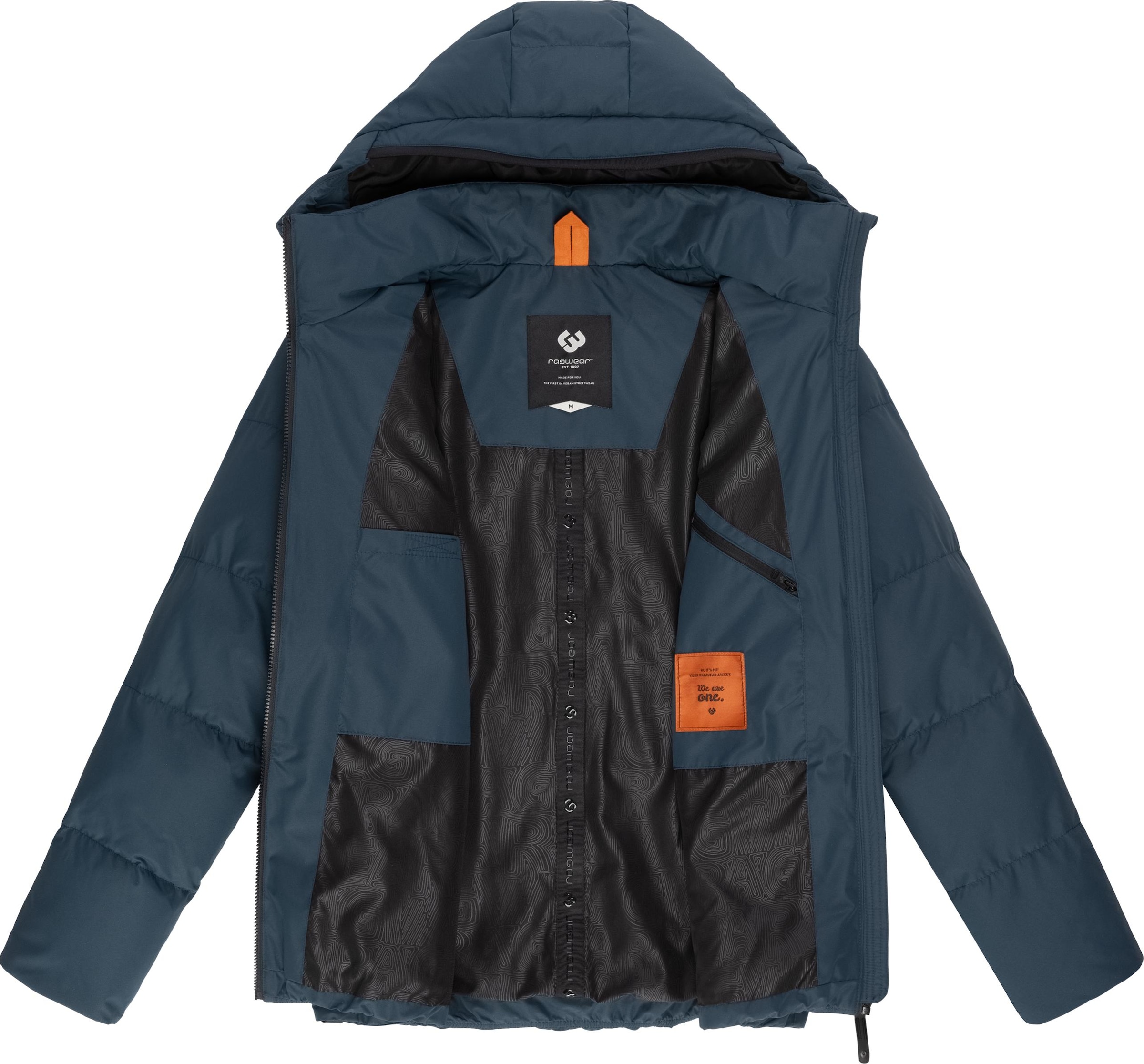 Ragwear Steppjacke »Norg«, mit Kapuze, wasserdichte Herren Winterjacke
