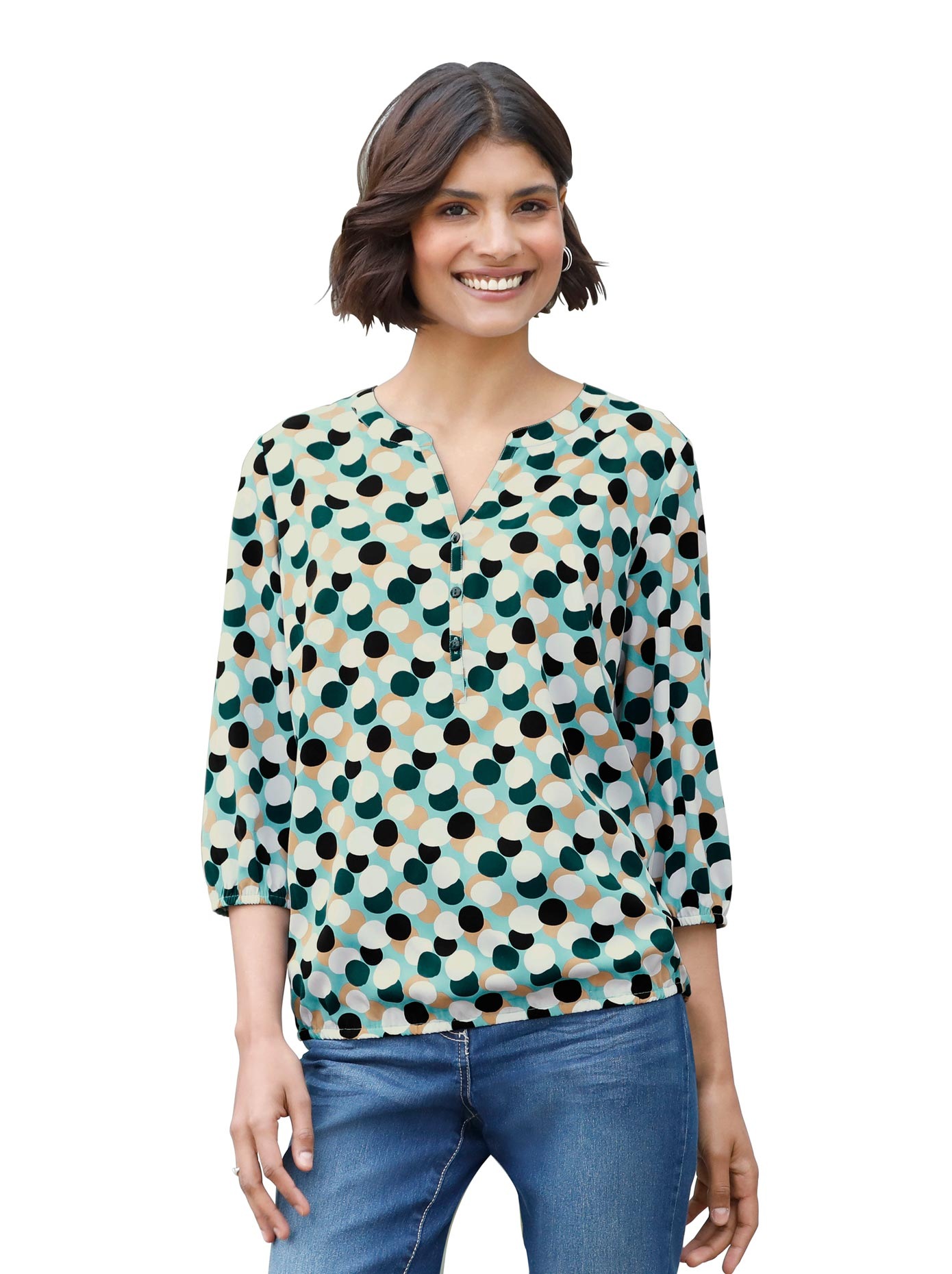 Classic Basics Druckbluse
