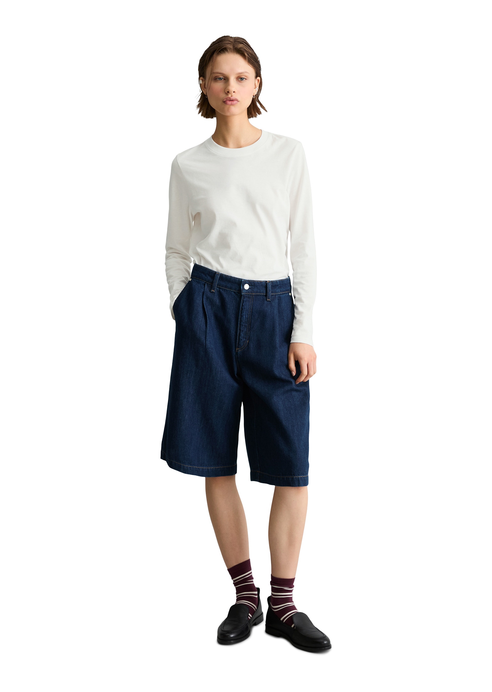 Marc O'Polo DENIM Shorts »made with Orange Fiber«