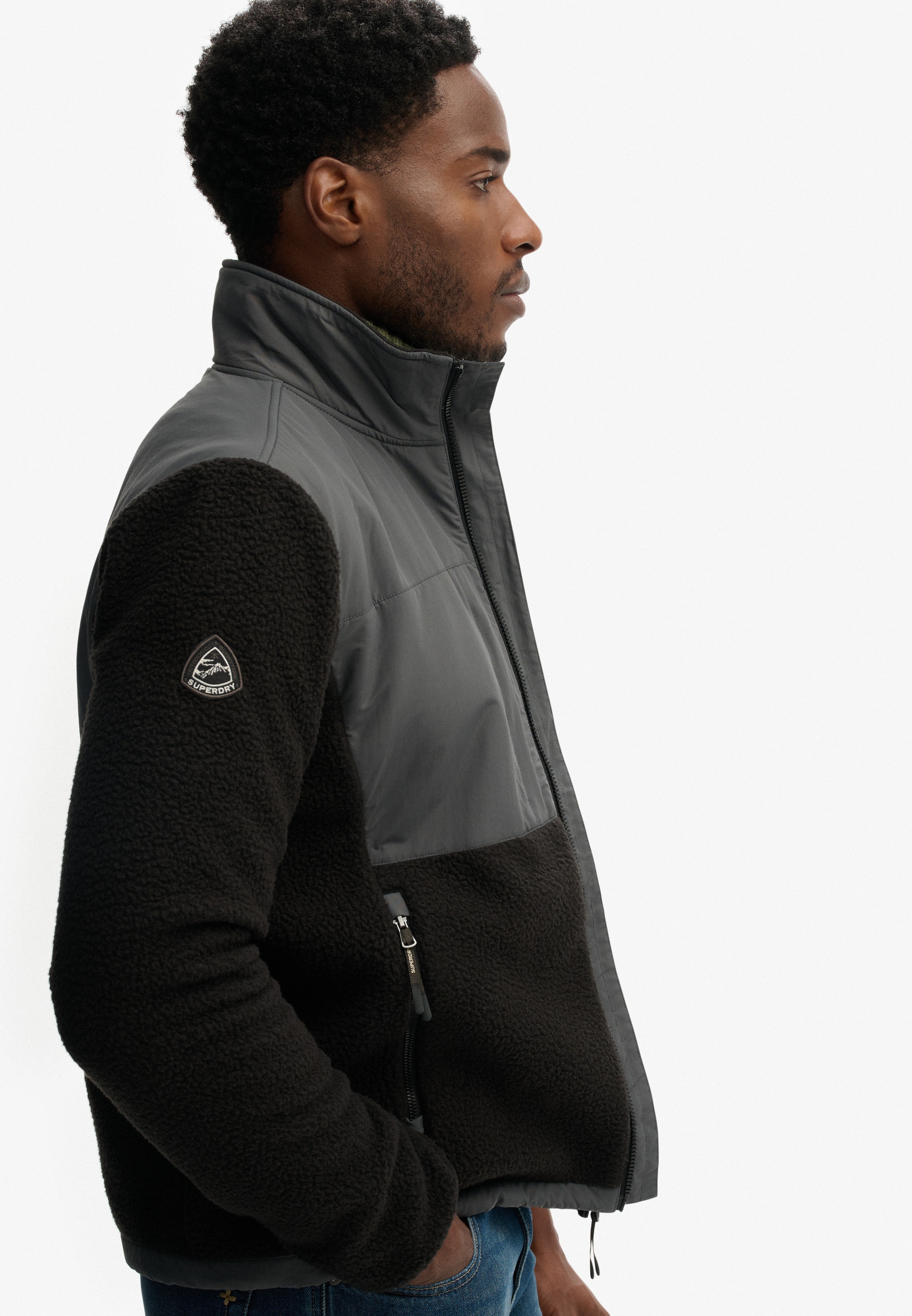 Superdry Parka »POLAR FLEECE HYBRID TREKKER« in toller Fleece Qualität