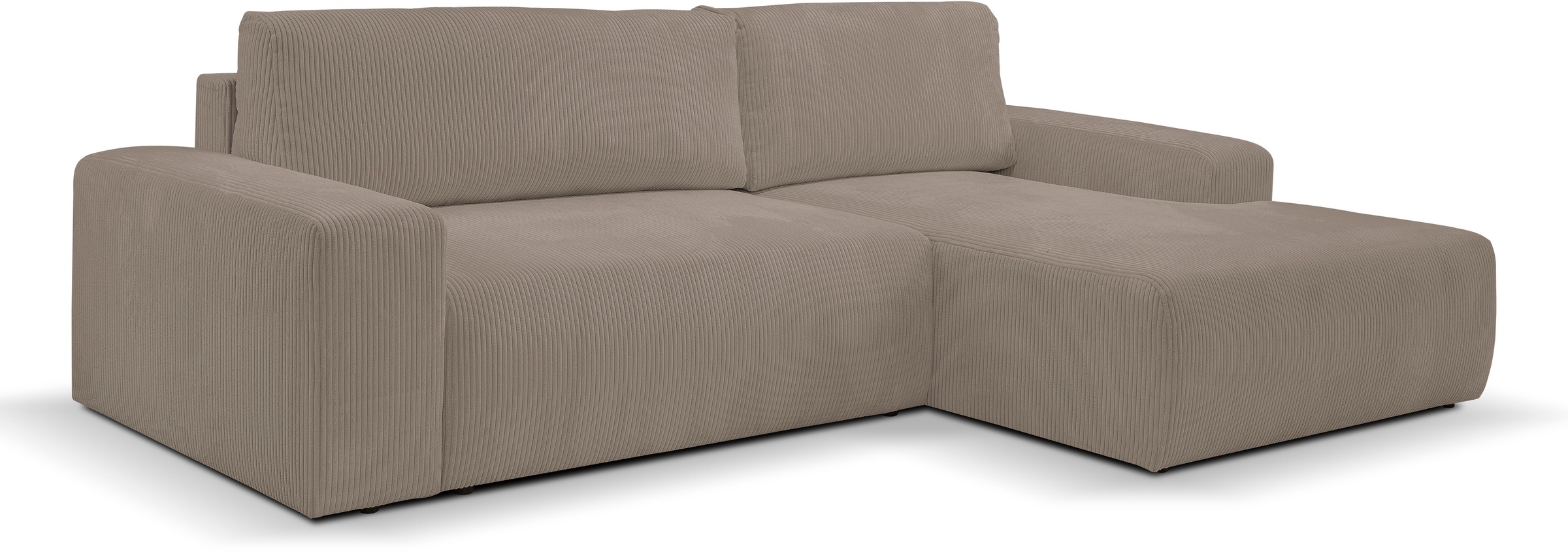 Thumbnail - WERK2 Ecksofa "Rotterdam-L, kuschelweicher Cord oder Breitcord, L-Form, Breite 267 cm" Design Ecksofa mit Schlaffunktion...