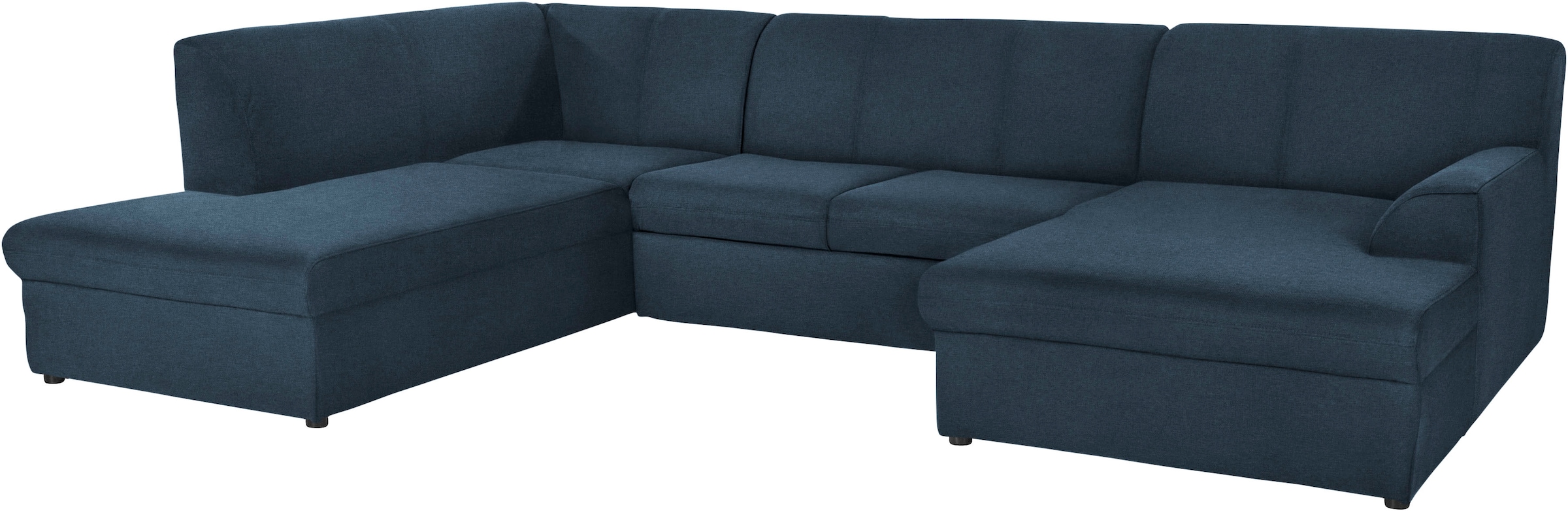 DOMO collection Wohnlandschaft »Topper, elegant und zeitlos, komfortabel, U-Form«, wahlweise mit Bettfunktion