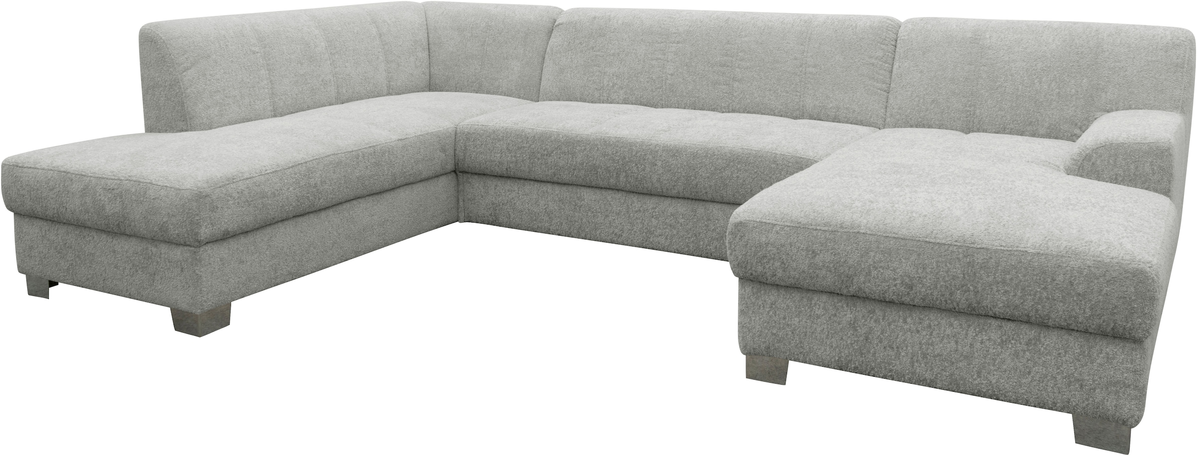 OTTO home Wohnlandschaft »Lolland 296 x 195 cm, modern, mit Steppungen, mittelfester Sitz« U-Form, aus Pet Friendly Bezug