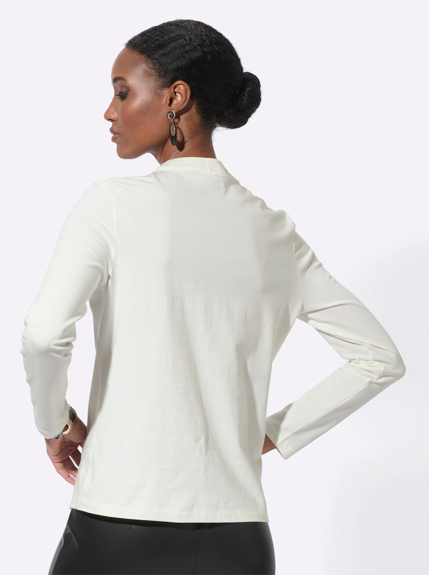 creation L Langarmshirt »Baumwoll-Shirt«, (1 tlg.)