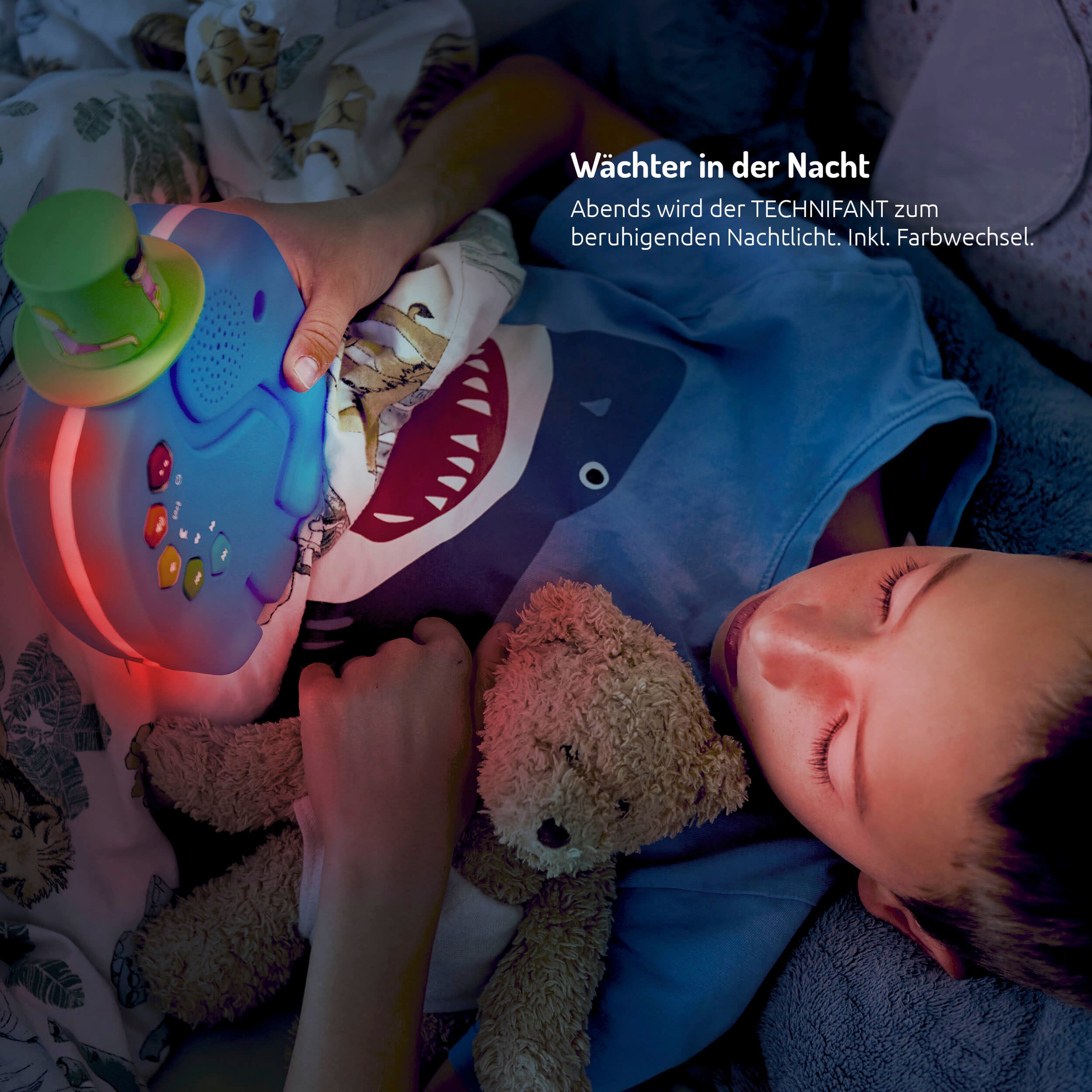 TechniSat Lautsprecher »Technifant Audioplayer«, für Kinder, mit Nachtlicht