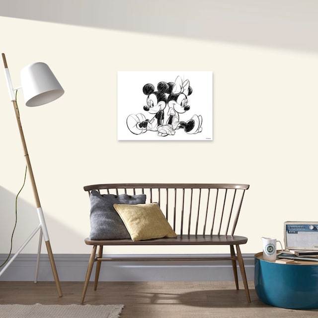 Minnie Sitting«, St.) | Disney Leinwandbild »Mickey Sketch kaufen (1 BAUR