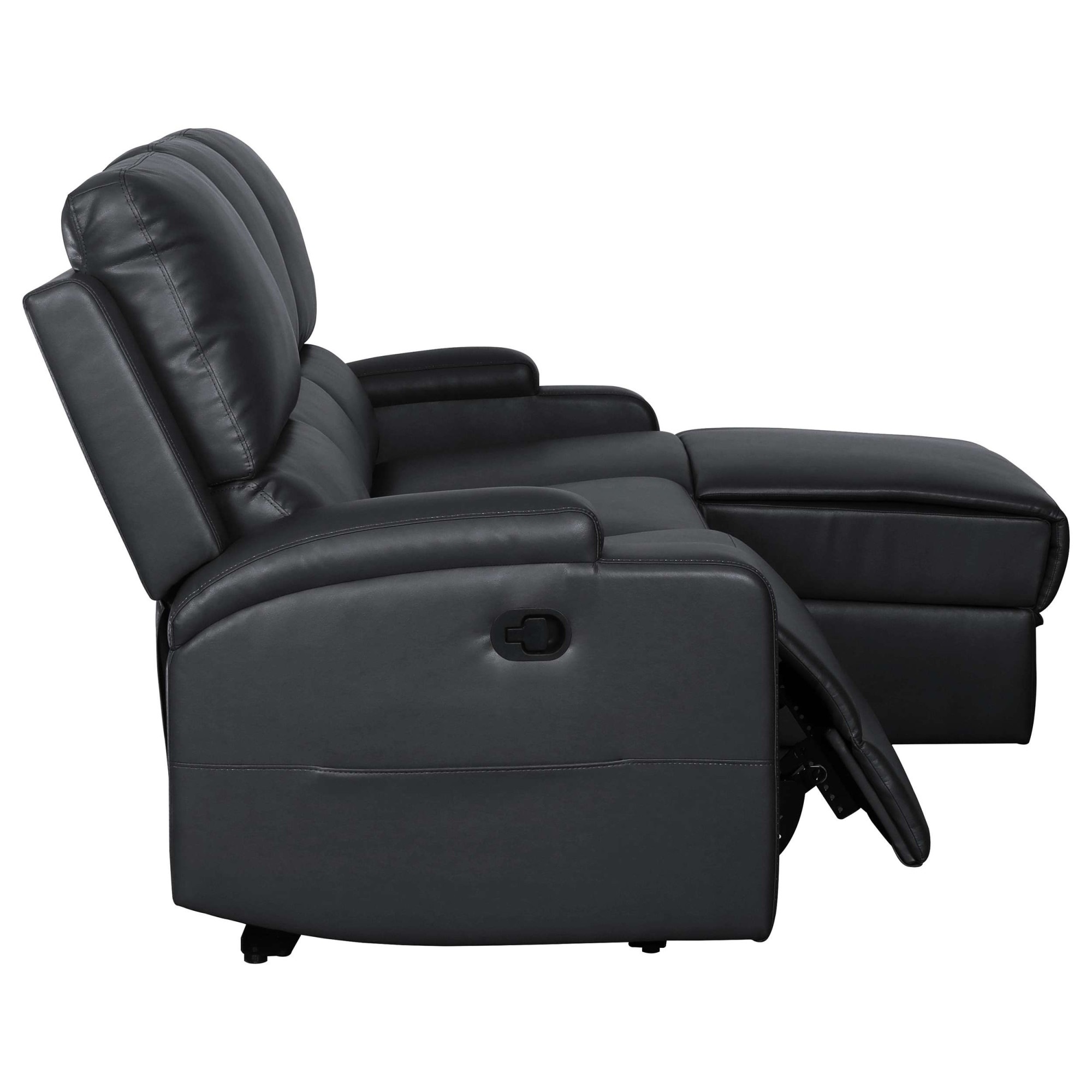 OTTO home Ecksofa »NAPORI Kunstleder, Multimediasofa, L-Form« man. oder elektr. Relaxfuntion, USB-A bei elektr. Variante, Staukasten