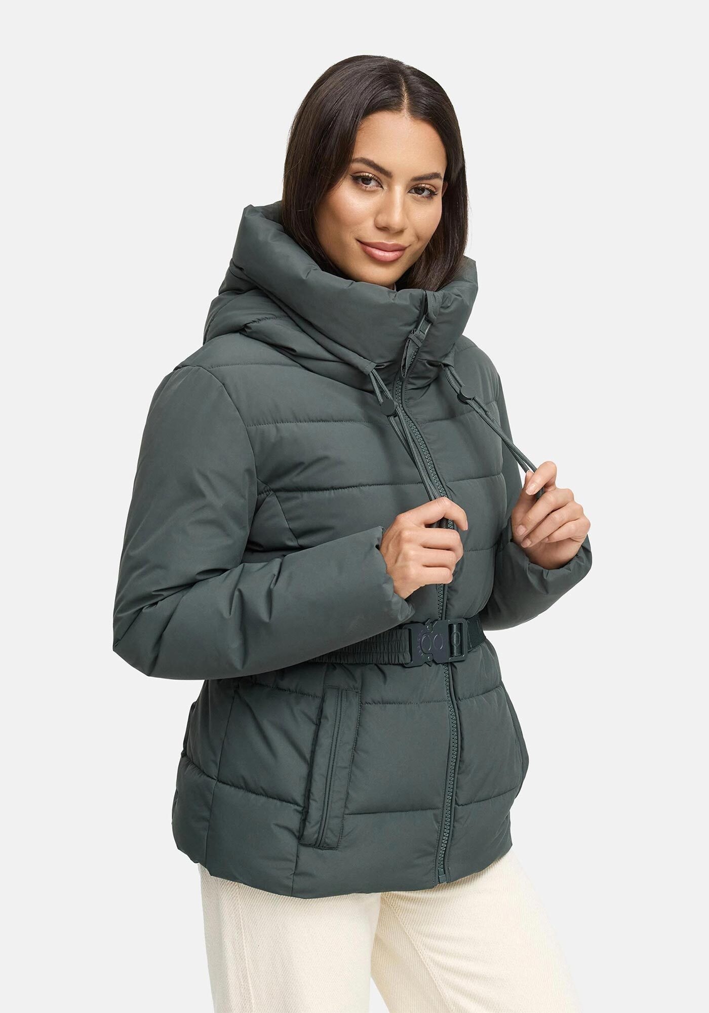 Marikoo Winterjacke "Himee", mit praktischem Taillengürtel und robuster Kli günstig online kaufen