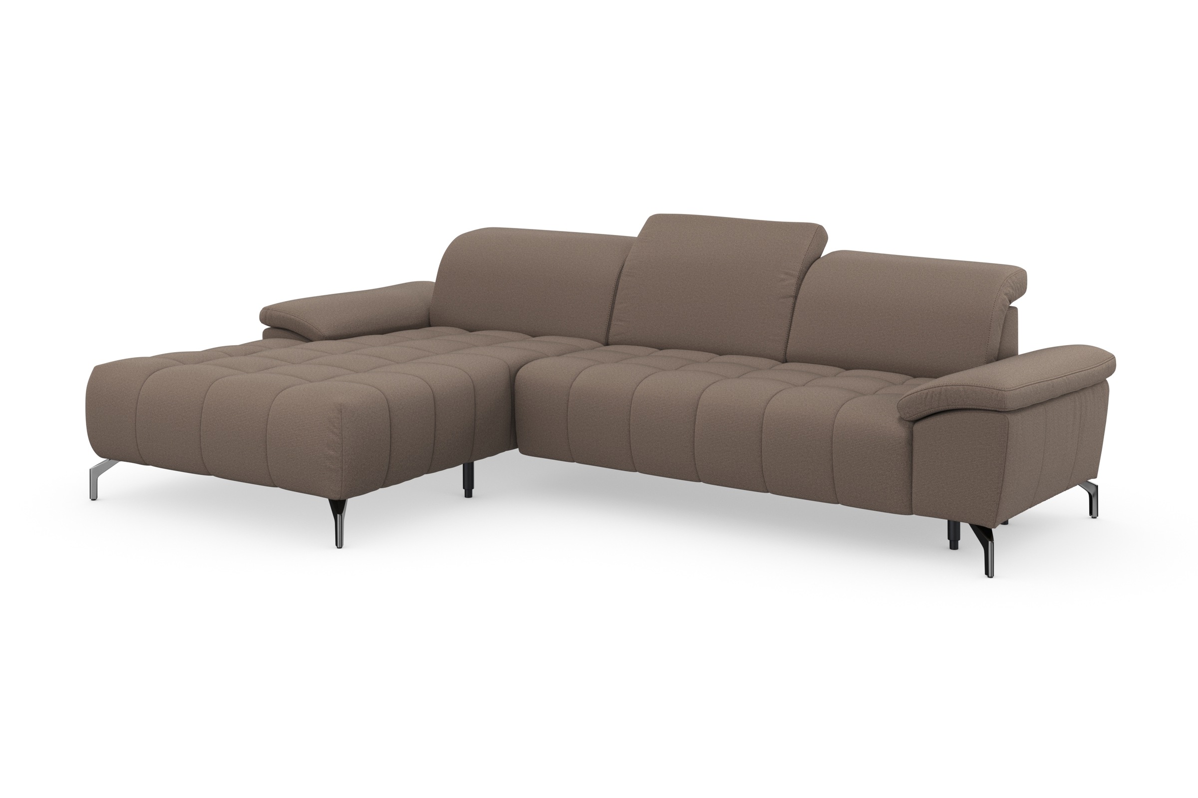 sit&more Ecksofa »Cool L-Form«, wahlweise mit Kopfteilverstellung und Vorziehsitz, motorisch