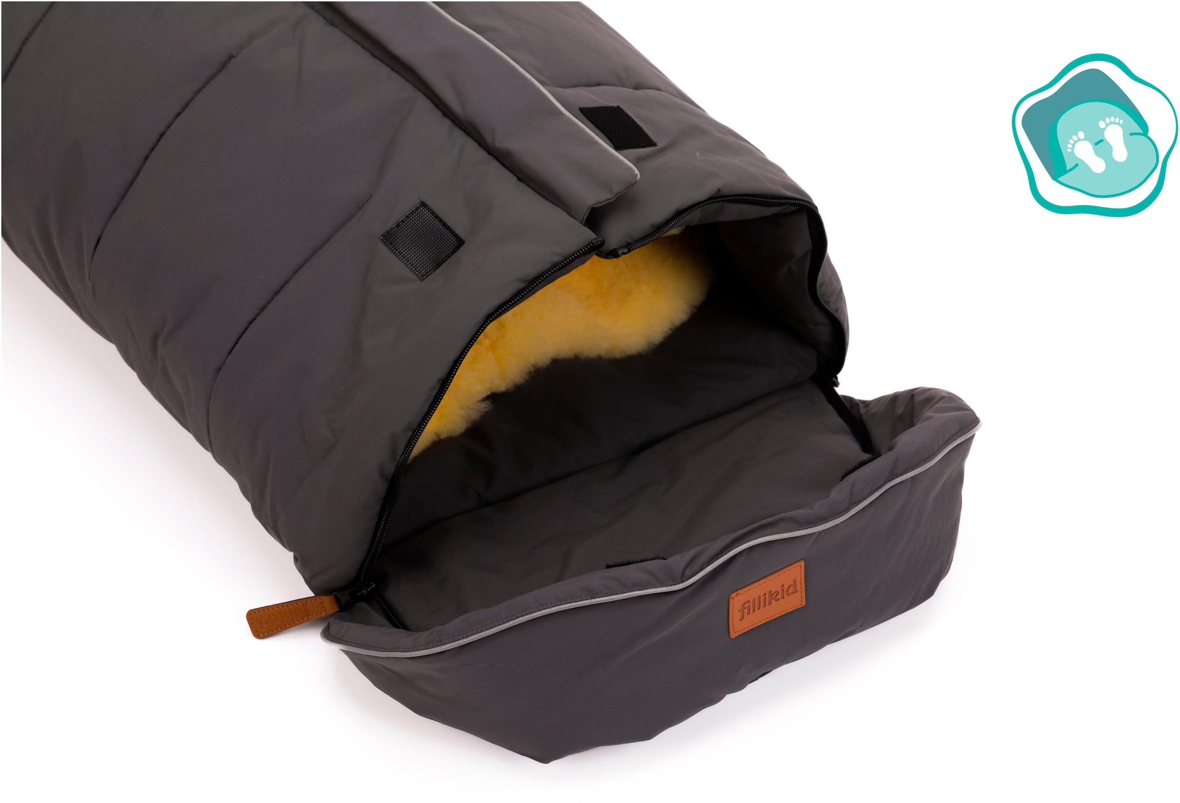 Fillikid Fußsack »Nanga Lammfell, Winterfußsack«