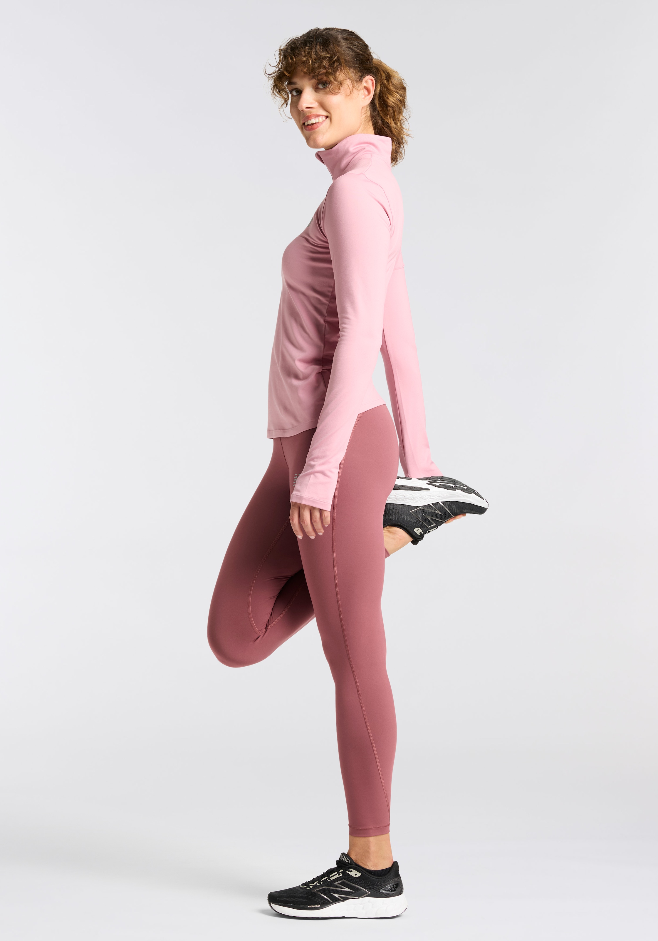 New Balance Laufshirt »Sport Essentials Space Dye Quarter Zip«