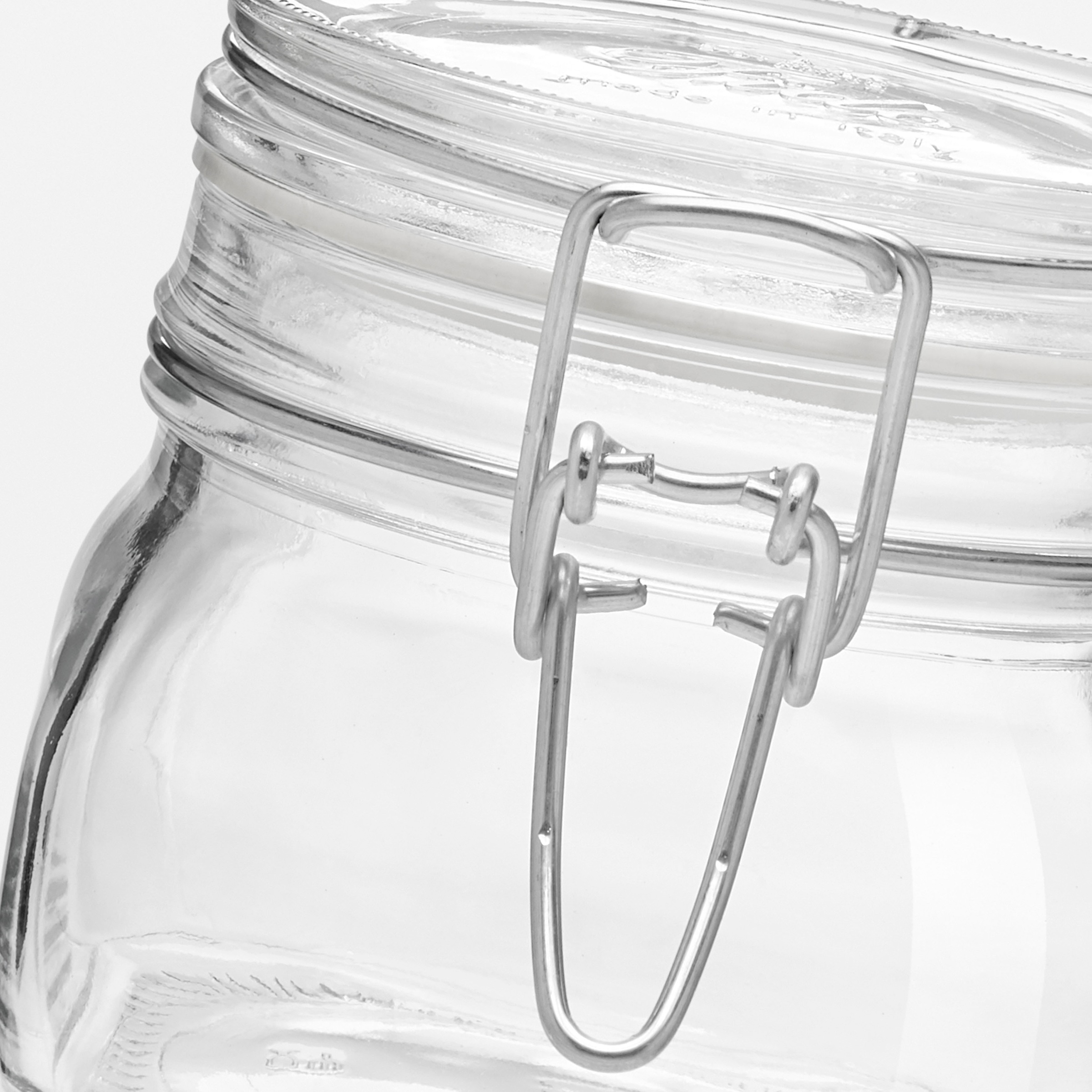 Thumbnail - Bormioli Rocco Vorratsglas "Fido" Set, 6 Stück, 0,5l Fassungsvermögen, 6 Stk. tlg. luftdicht verschließbar, mit Bügelver...