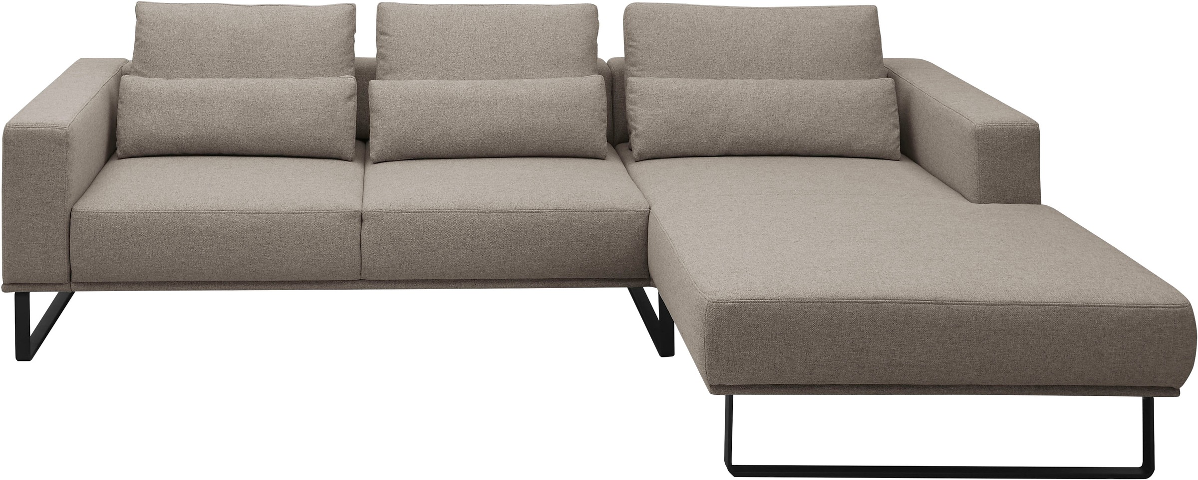Musterring Ecksofa "JustB PM100" Auf schwarzen Metallkufen, 292 cm breit - erhältlich in 6 Farben