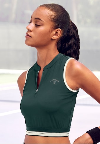 LASCANA ACTIVE Crop-Top »Tennis« su Reißverschluss