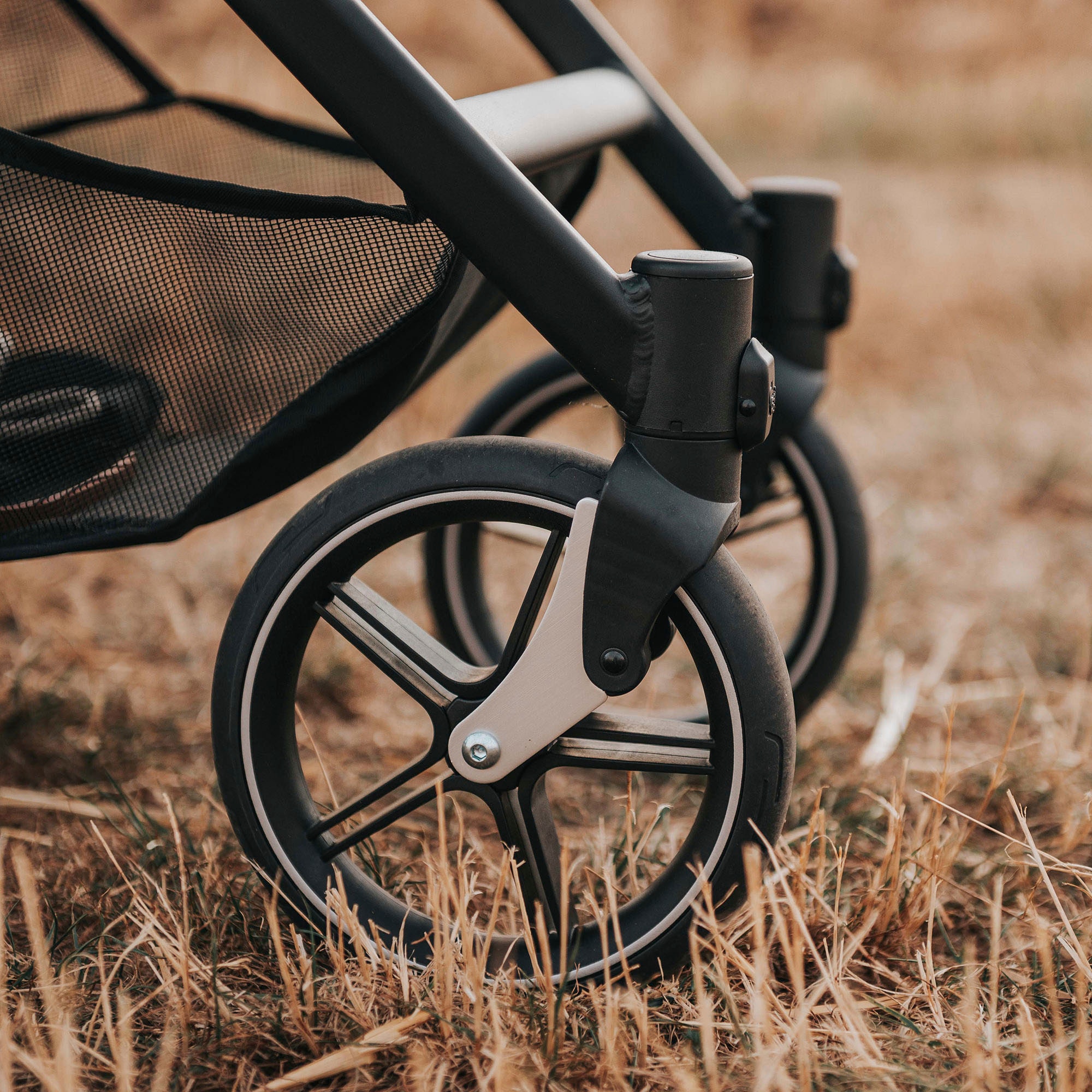 Gesslein Kombi-Kinderwagen »FX4 Soft+ mit Aufsatz Swing schwarz, sand«, mit Babywanne C3 und Babyschalenadapter