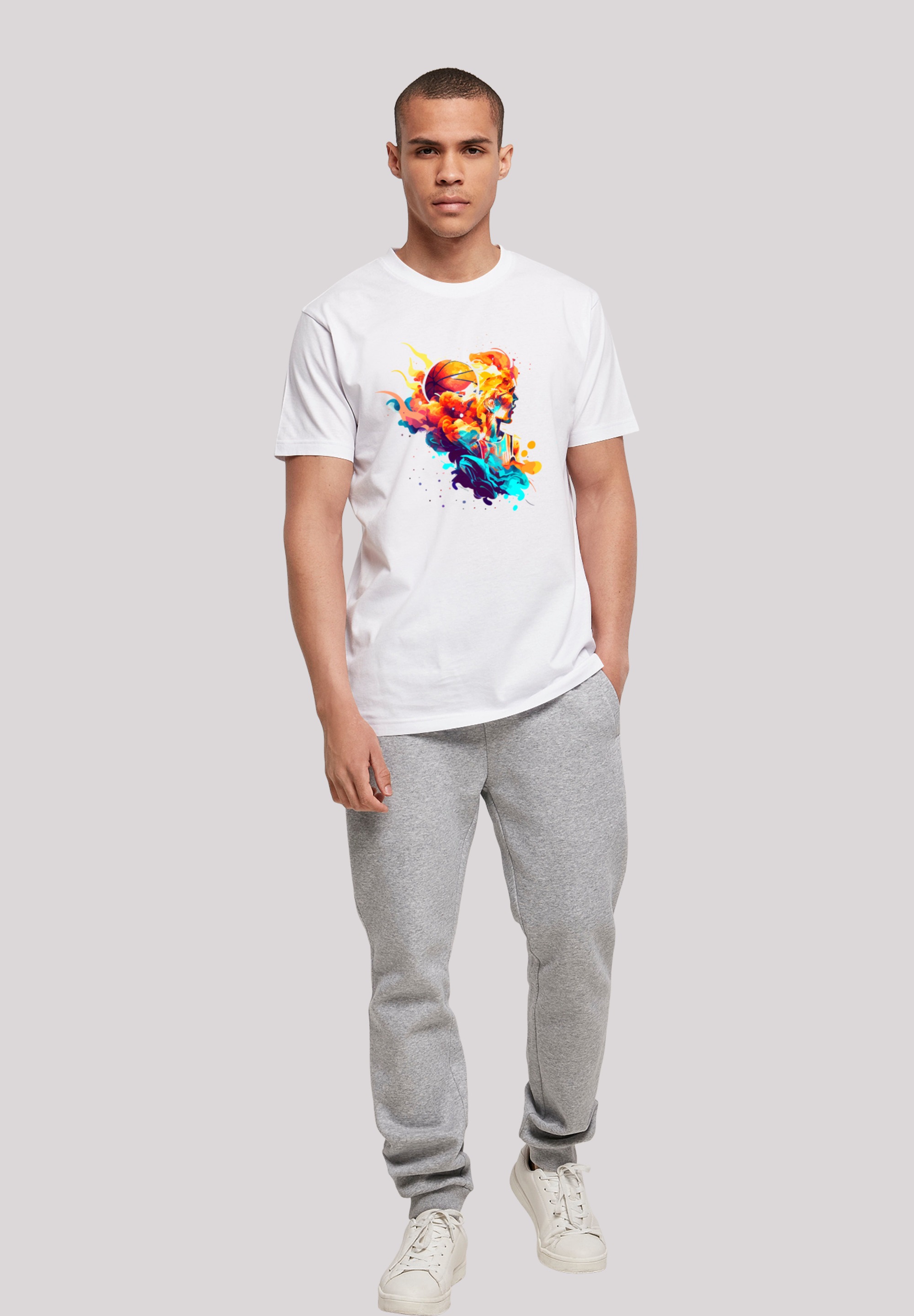 F4NT4STIC T-Shirt »Basketball Sport Player UNISEX«, Print