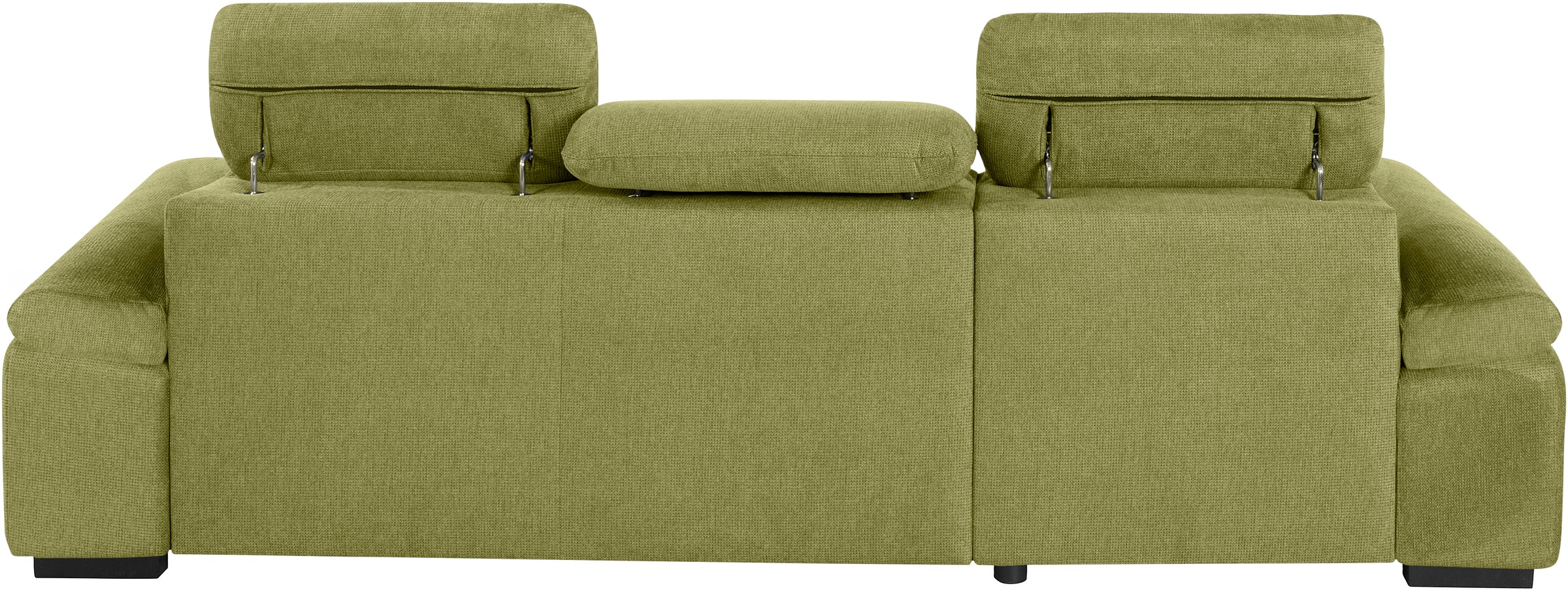 COTTA Ecksofa »Lola L-Form mit Kopfteilfunktion & Hocker«, (Set, mit Hocker), wahlweise mit Bettfunktion, Bettkasten & Armteilverstellung