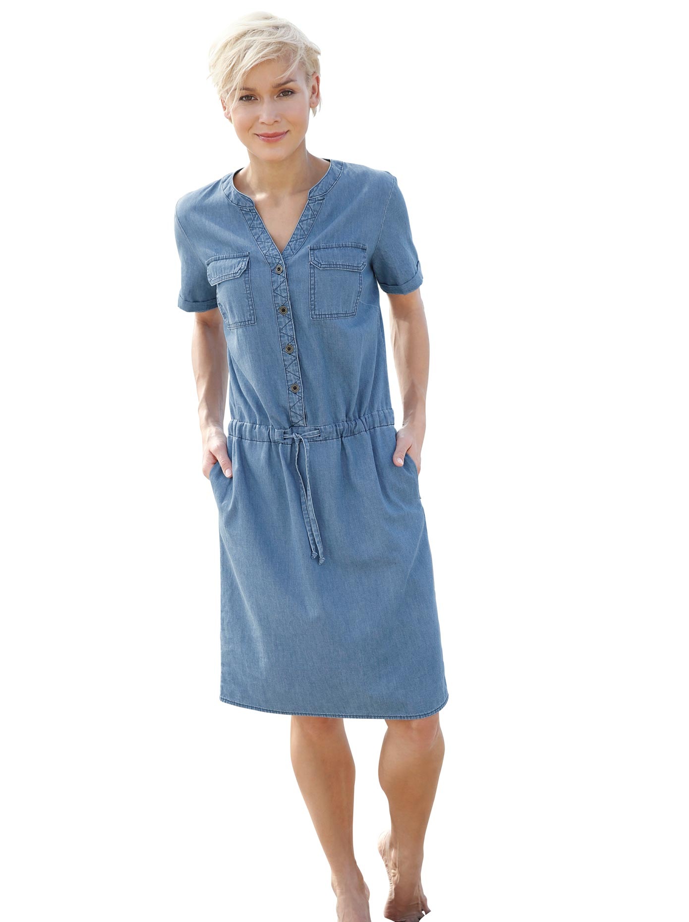 Blusenkleid Blau Online Bestellen Baur