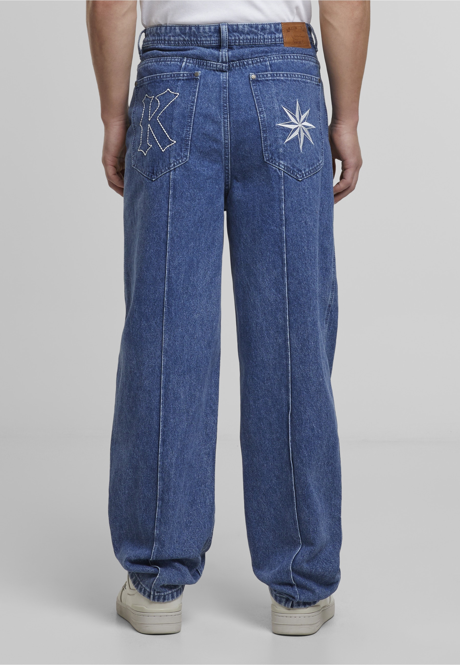Karl Kani Bequeme Jeans »Karl Kani KK Tuck Straight Leg Denim Pants Vintage indigo«