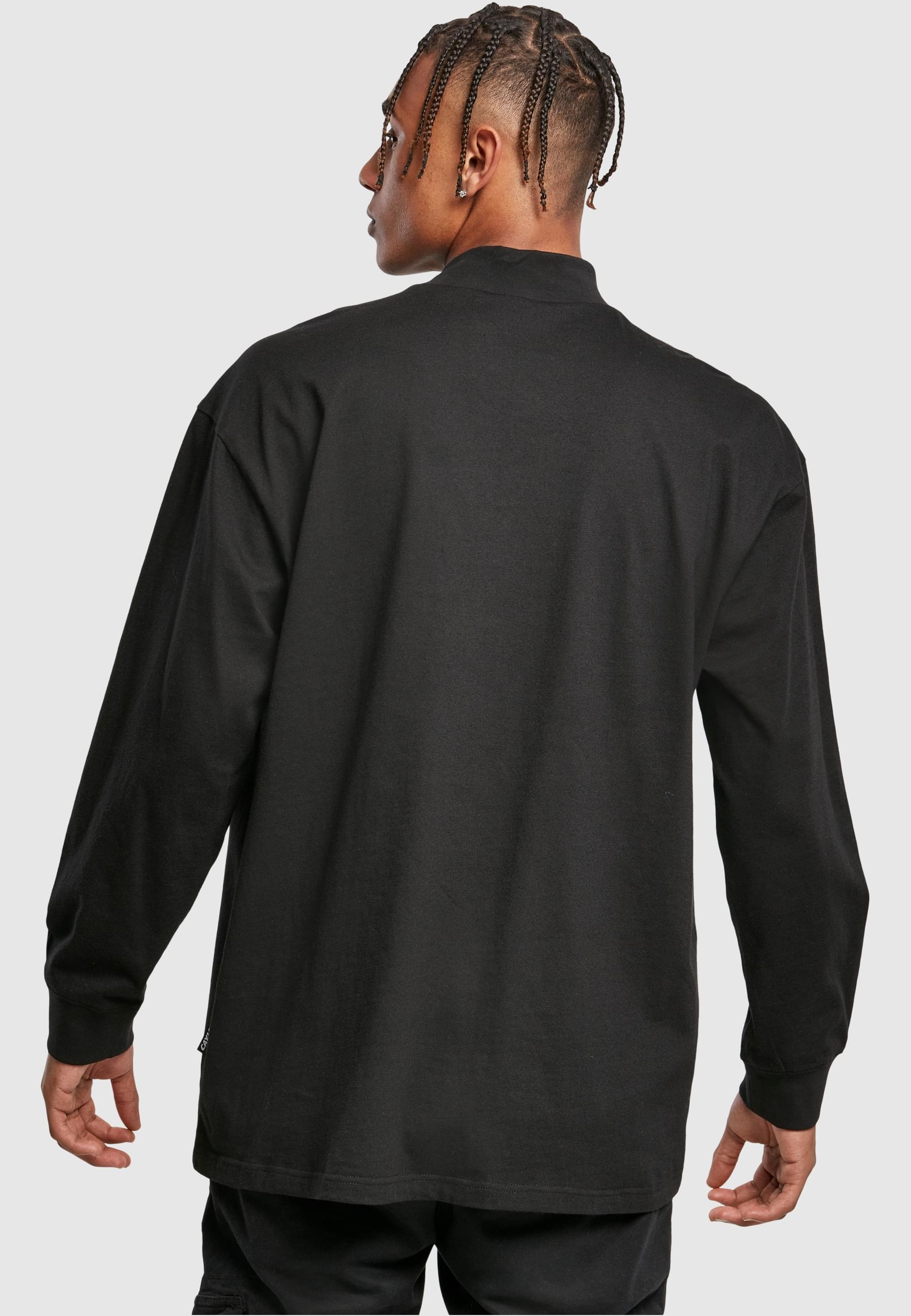 CAYLER & SONS Langarmshirt »Cayler & Sons Herren Prayor Black White Turtleneck Longsleeve«, (1 tlg.)