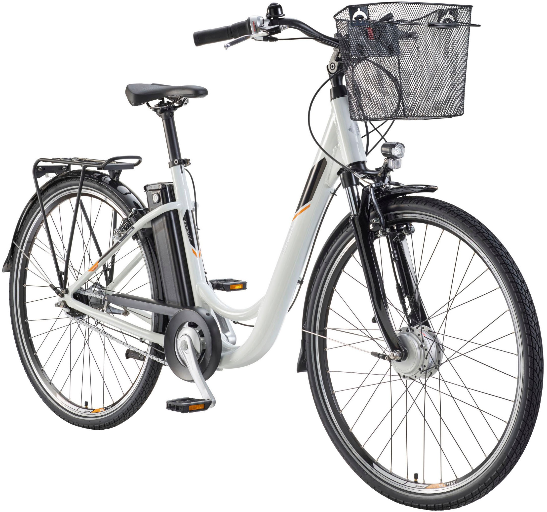 Telefunken Telefunken "Multitalent RC840" 7 Gang Shimano Nexus Schaltwerk Frontmotor 250 W Pedelec, Elektrofahrrad für Damen u. Herren