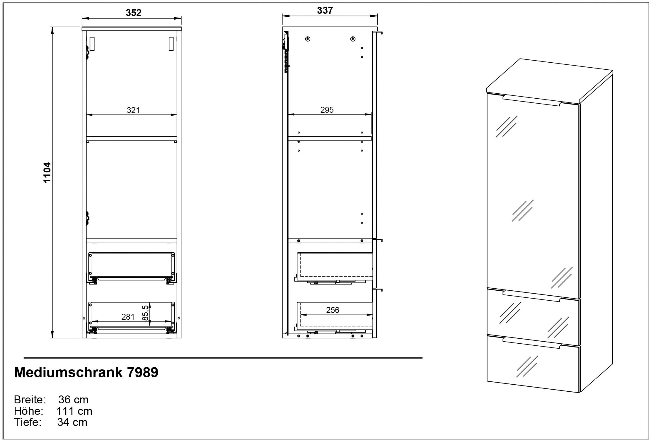 GERMANIA Badmöbel-Set »Oakland«, (5 St.), inkl. WT-Unterschrank, Spiegelschrank, Schrank, Mediumschrank u. Regal