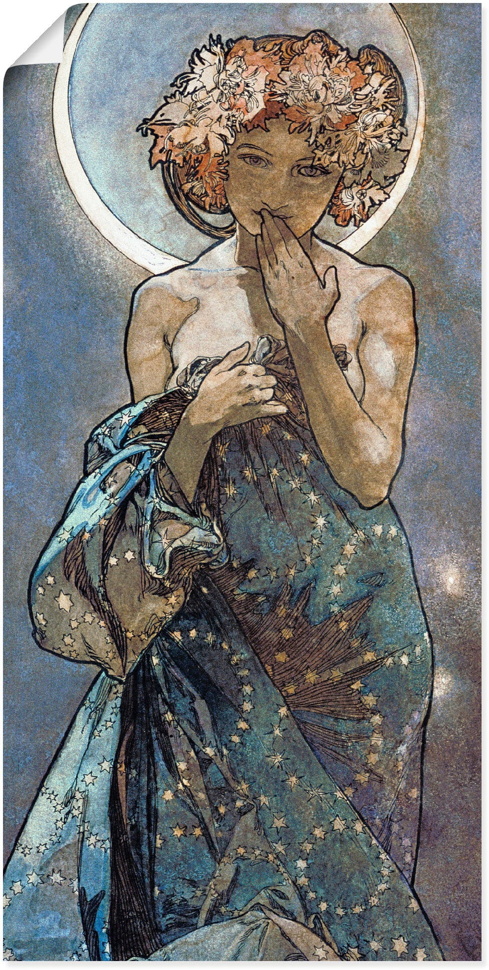 Artland Wandbild "Sterne Der Mond 1902", Frau, (1 St.), als Alubild, Outdoo günstig online kaufen