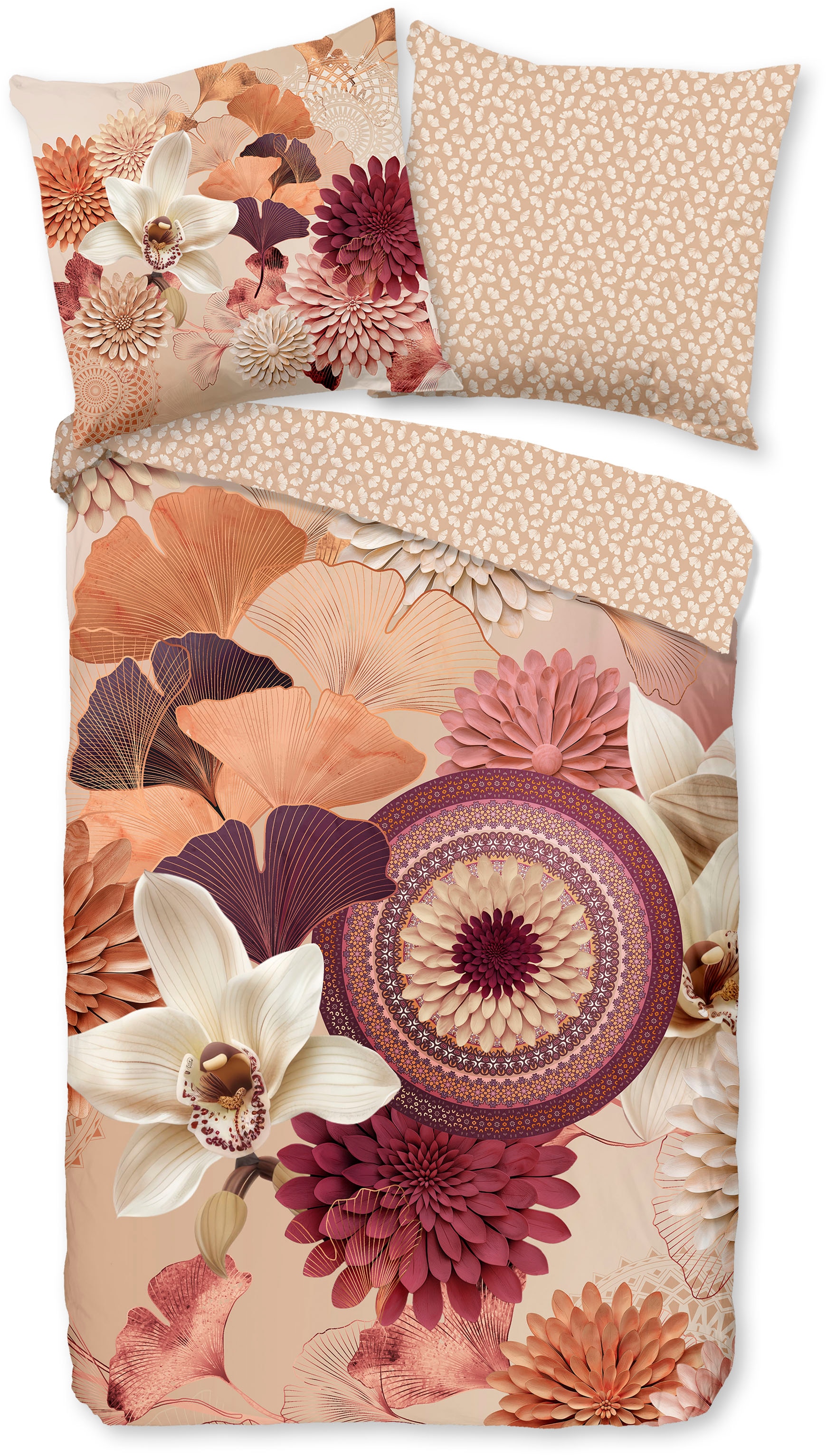 hip Wendebettwäsche "Quente" 3 Stk. Satin, Reißverschluss, Wendeoptik, Mand günstig online kaufen