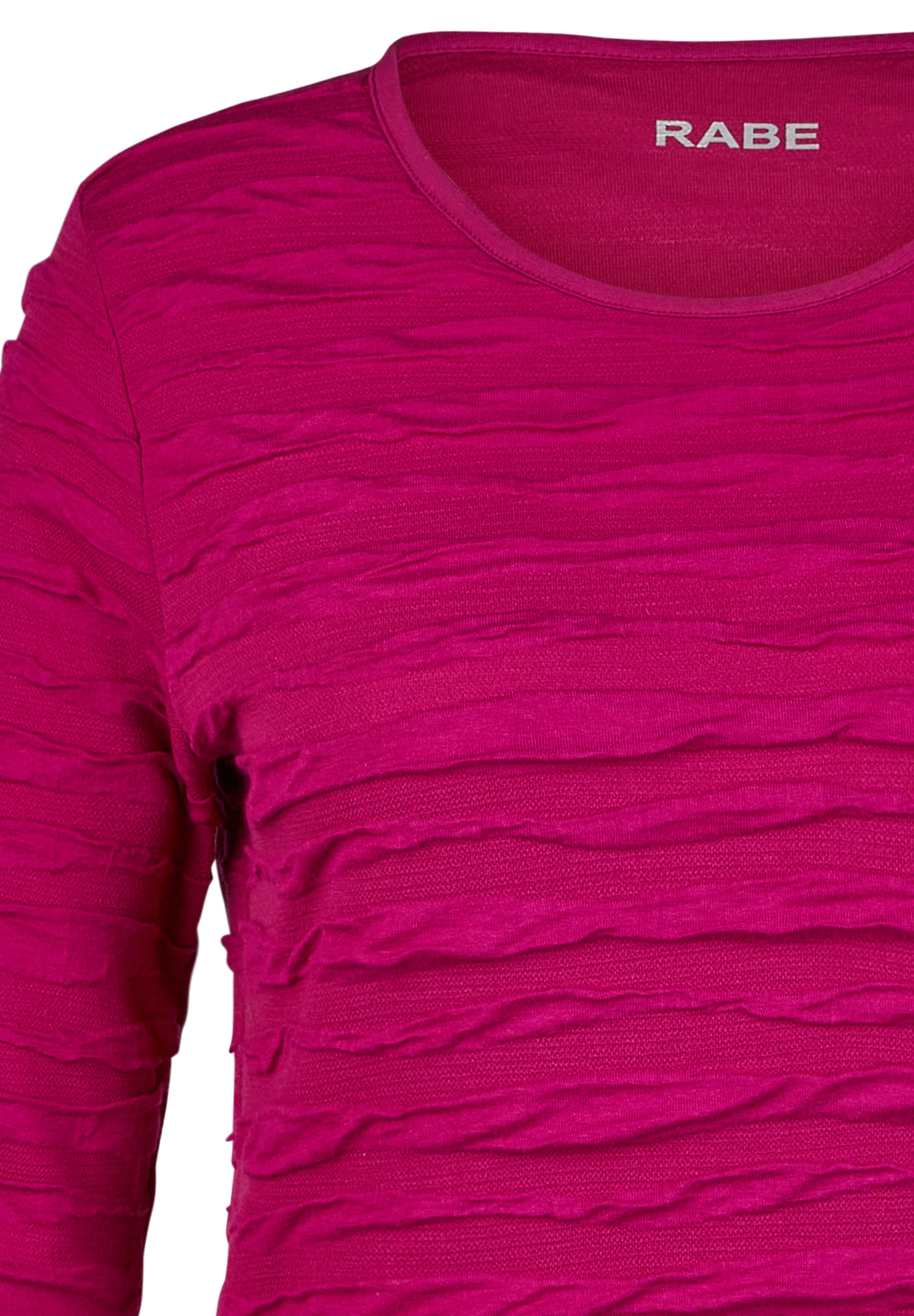 Rabe 3/4-Arm-Shirt, mit Wellenstruktur