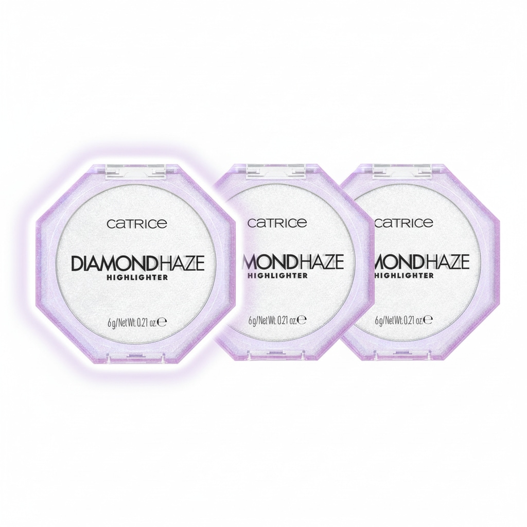 CATRICE Damen Highlighter "Diamond Haze Highlighter", 18 g, weiß, Teint-Kosmetika, Mit 3D-Glitzerpartikel, leicht auftragbar, für alle Hauttöne