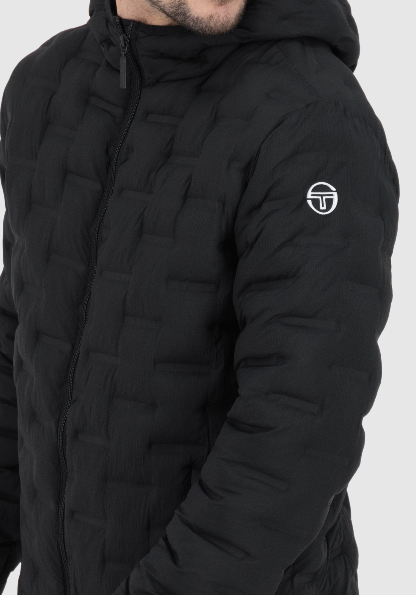 Sergio Tacchini Winterjacke »ABELIA JACKET Herren«, mit Kapuze, Winterjacke Herren, leichte Jacke, Stepjacke, gefüttert, Retro, Sale