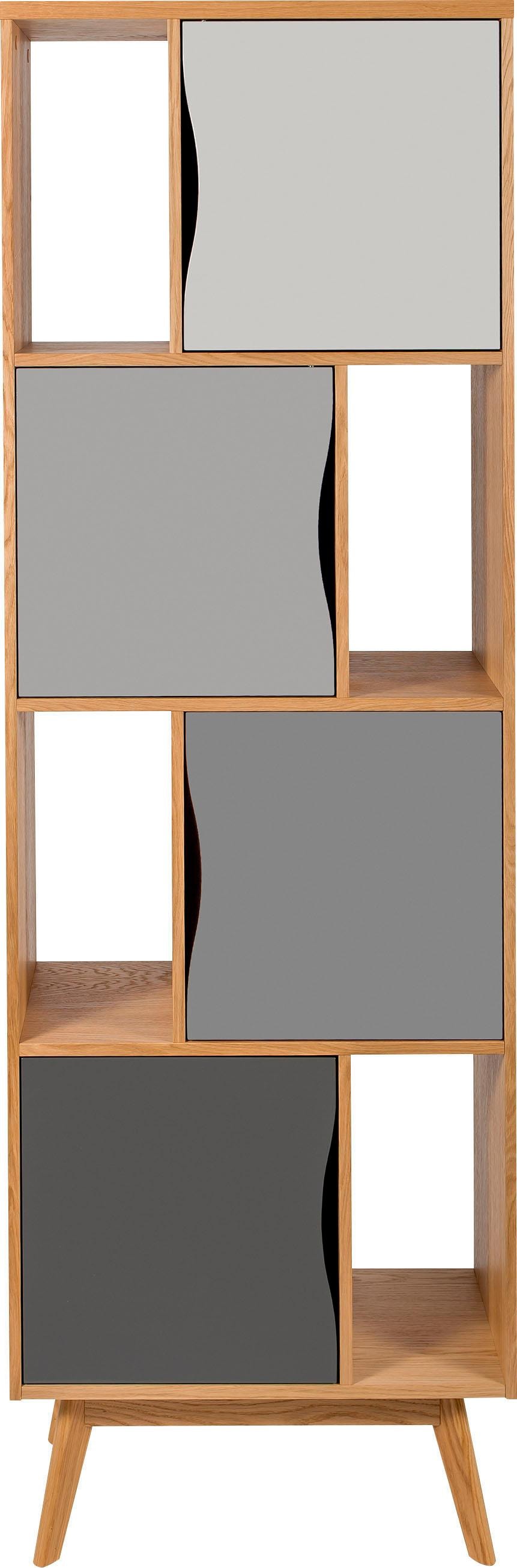 Woodman Bücherregal »Avon«, Höhe Holzfurnier aus bestellen Eiche, | Design cm, schlichtes 191 BAUR skandinavisches
