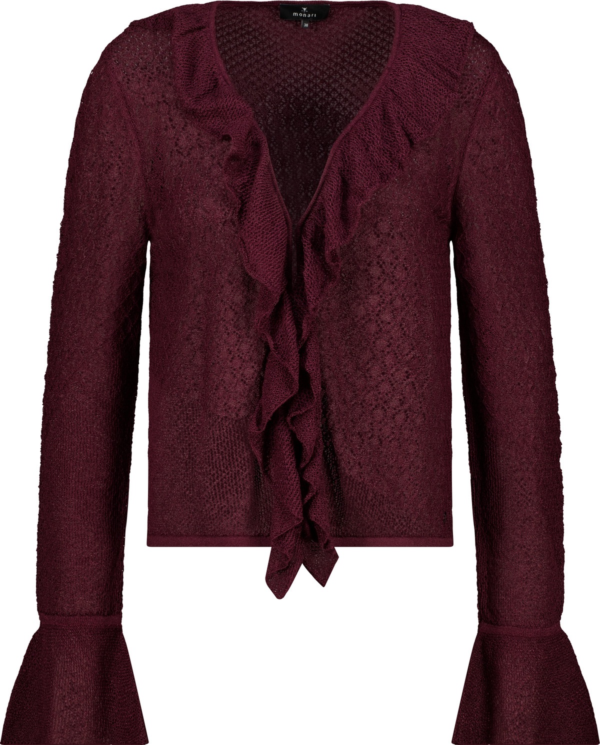 Monari Cardigan »Jacke Volants« Regular fit mit Volants