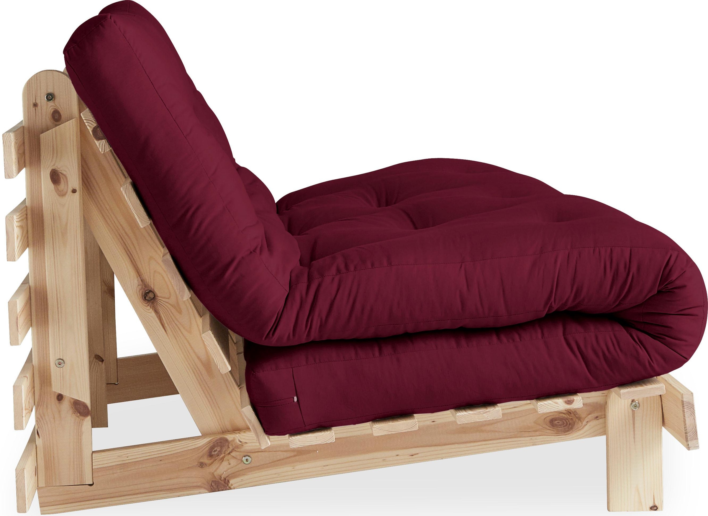 Karup Design Daybett »Daybett Roots Schlafsofa – Gästebett & Sofa aus FSC®-Kiefer«, Inkl. Futonmatratze, in mehreren Größen & Farben erhältlich