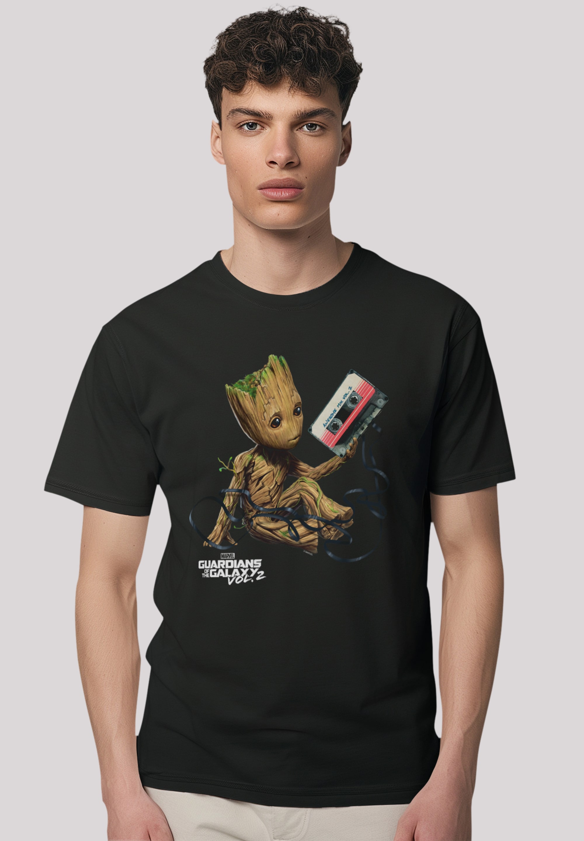 F4NT4STIC T-Shirt "Marvel Guardians Of The Galaxy Vol2 Groot Tape", Premium günstig online kaufen