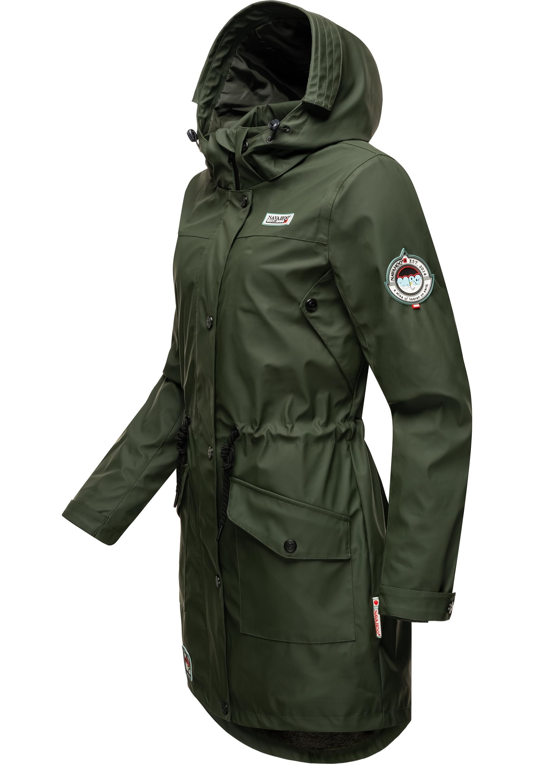 Navahoo Outdoorjacke »Deike«, mit Kapuze, modischer Damen Outdoor Regenmantel