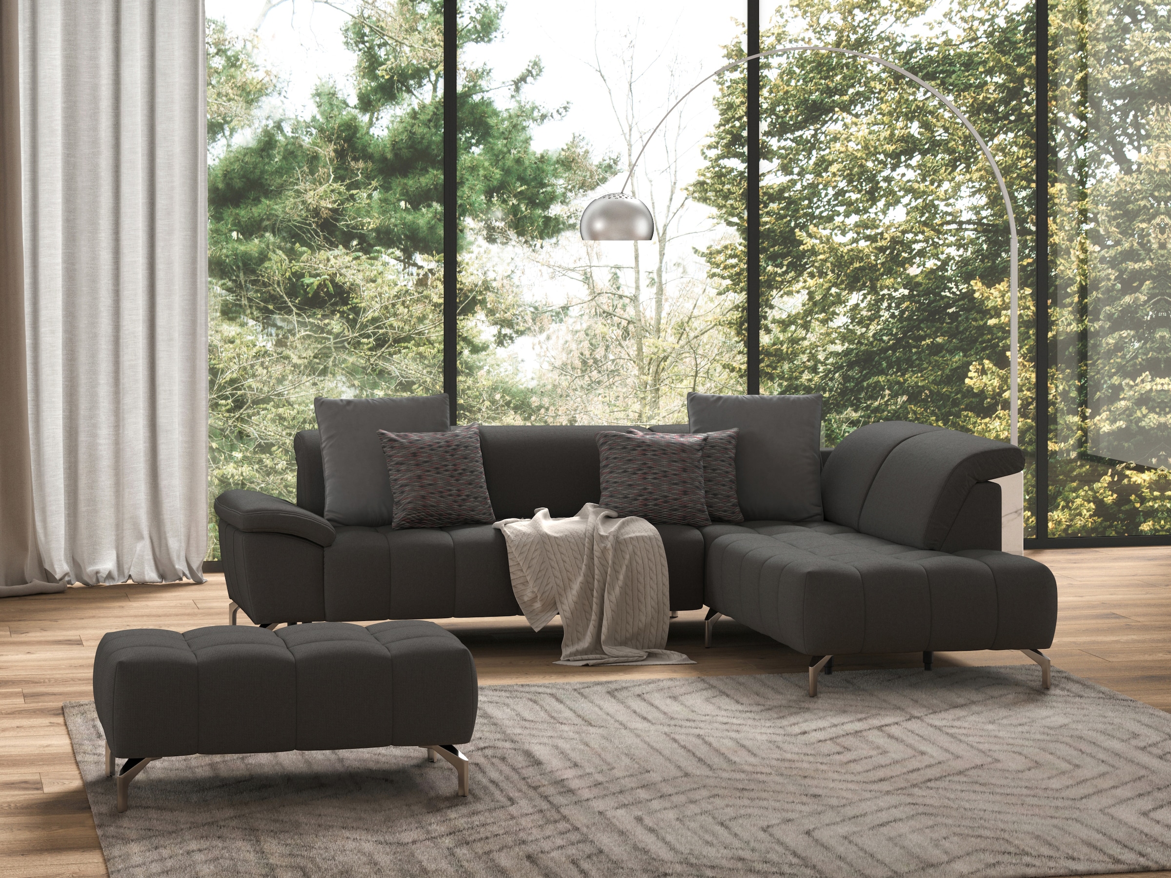 sit&more Hocker »Cool«, mit silberfarbenen Füßen