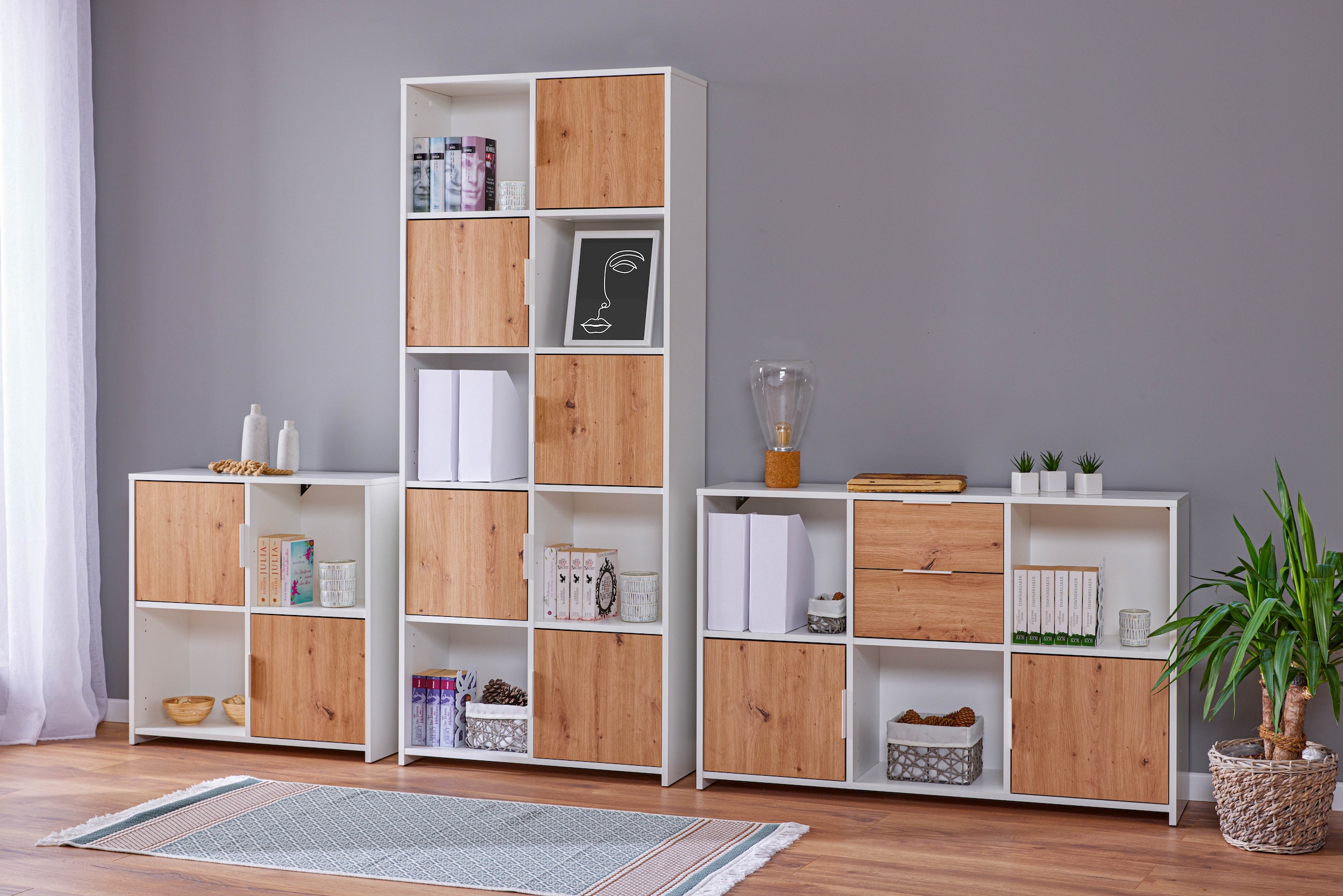 Inter Link Sideboard »Sideboard Pepeto« 1 Stk. tlg. Modular, individuelle Gestaltung, BxTxH: ca. 120 x 30 x 77 cm