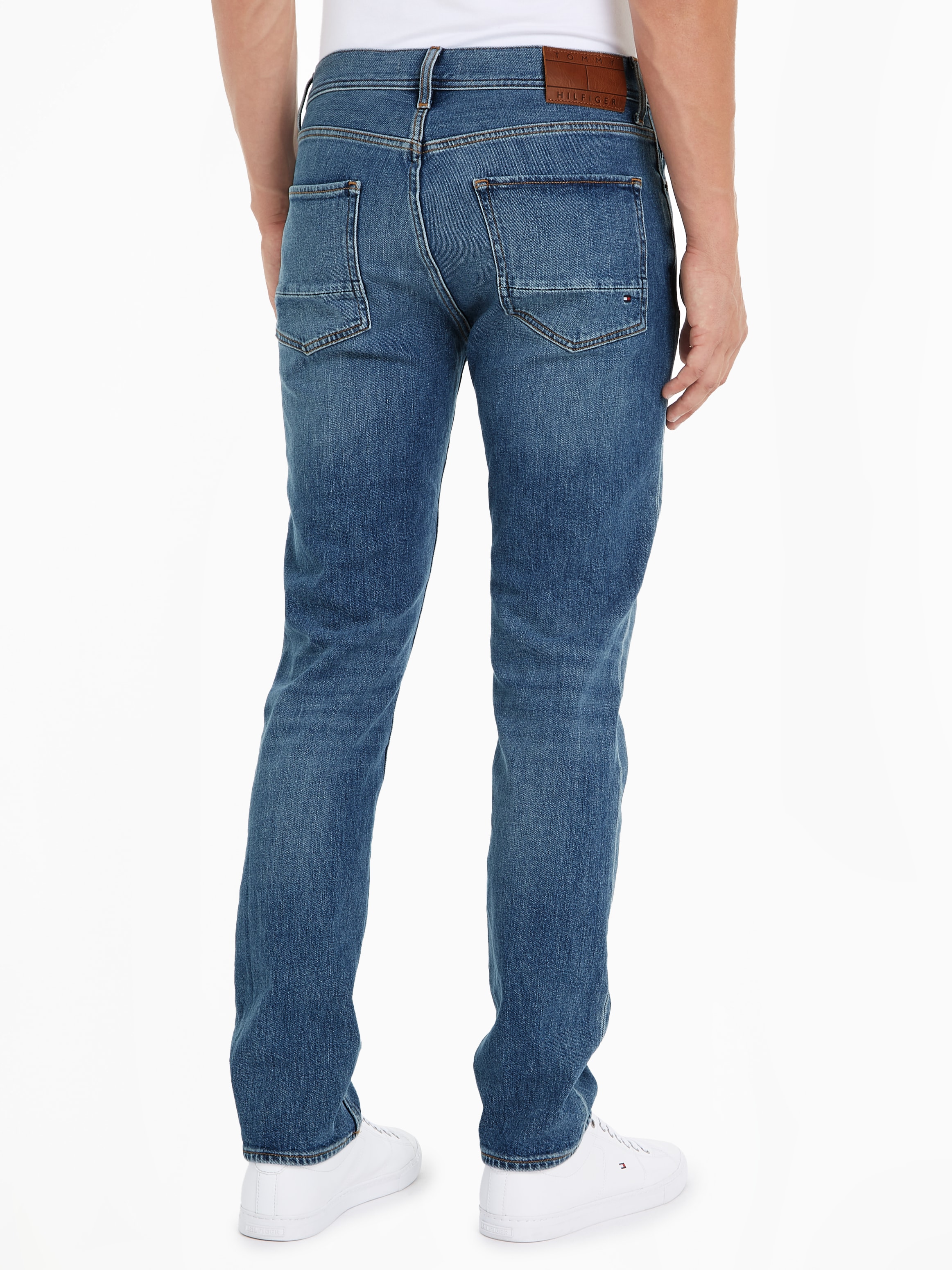 Tommy Hilfiger Straight-Jeans "STRAIGHT DENTON STR CREST INDIGO" günstig online kaufen