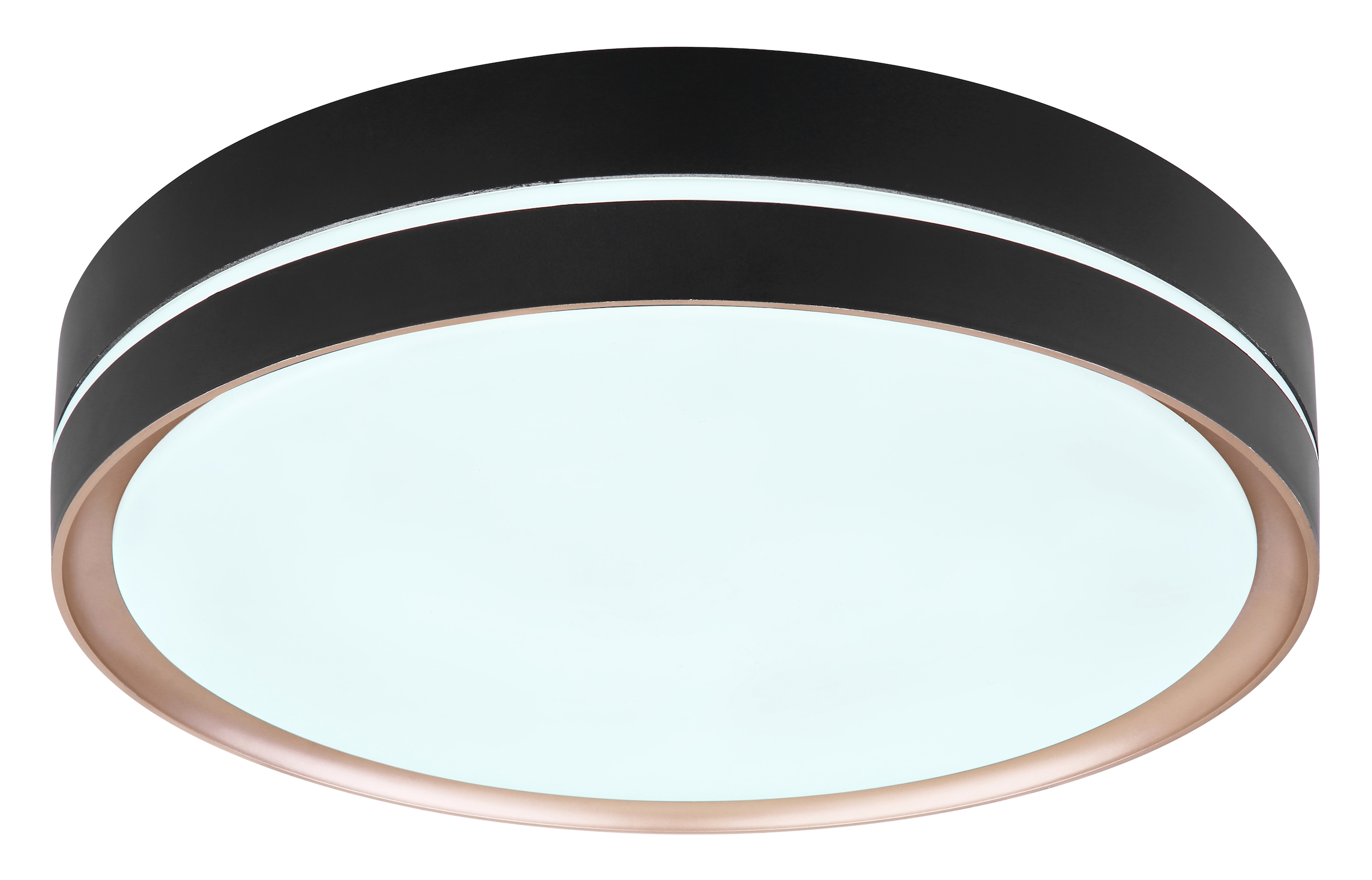 GLOBO LIGHTING Deckenleuchte »MANNI« LED-Modul 1 Stk. Deckenleuchte schwarz/bronze, LED dimmbar, Fernbedienung