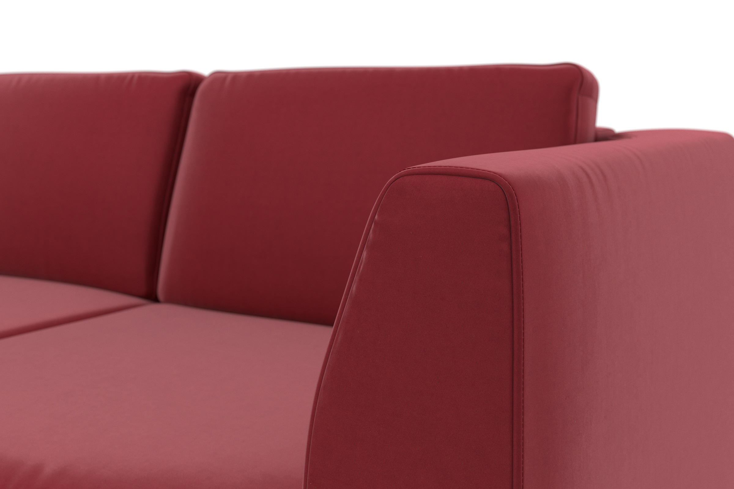 sit&more Ecksofa »Olsen L-Form«, inklusive Sitztiefenverstellung, wahlweise mit Bettfunktion, 15cm hoch
