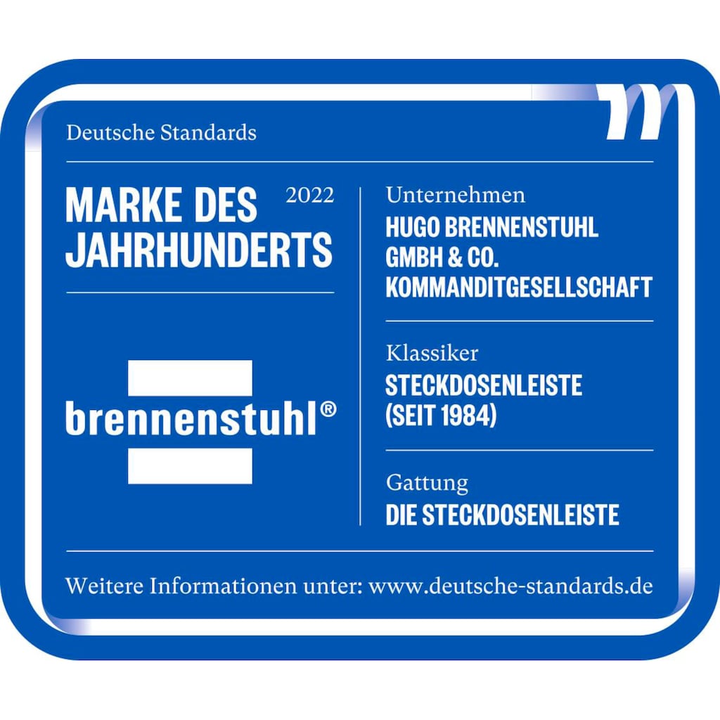 Brennenstuhl Steckdosenleiste »Premium-Line«, 6-fach, (Kabellänge 5 m)