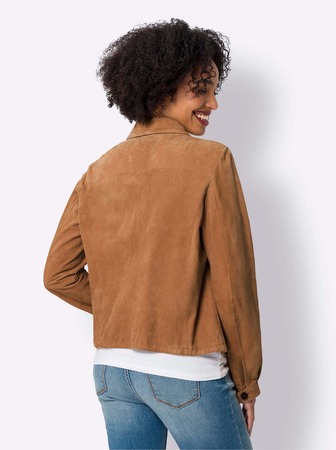 heine Lederjacke, ohne Kapuze