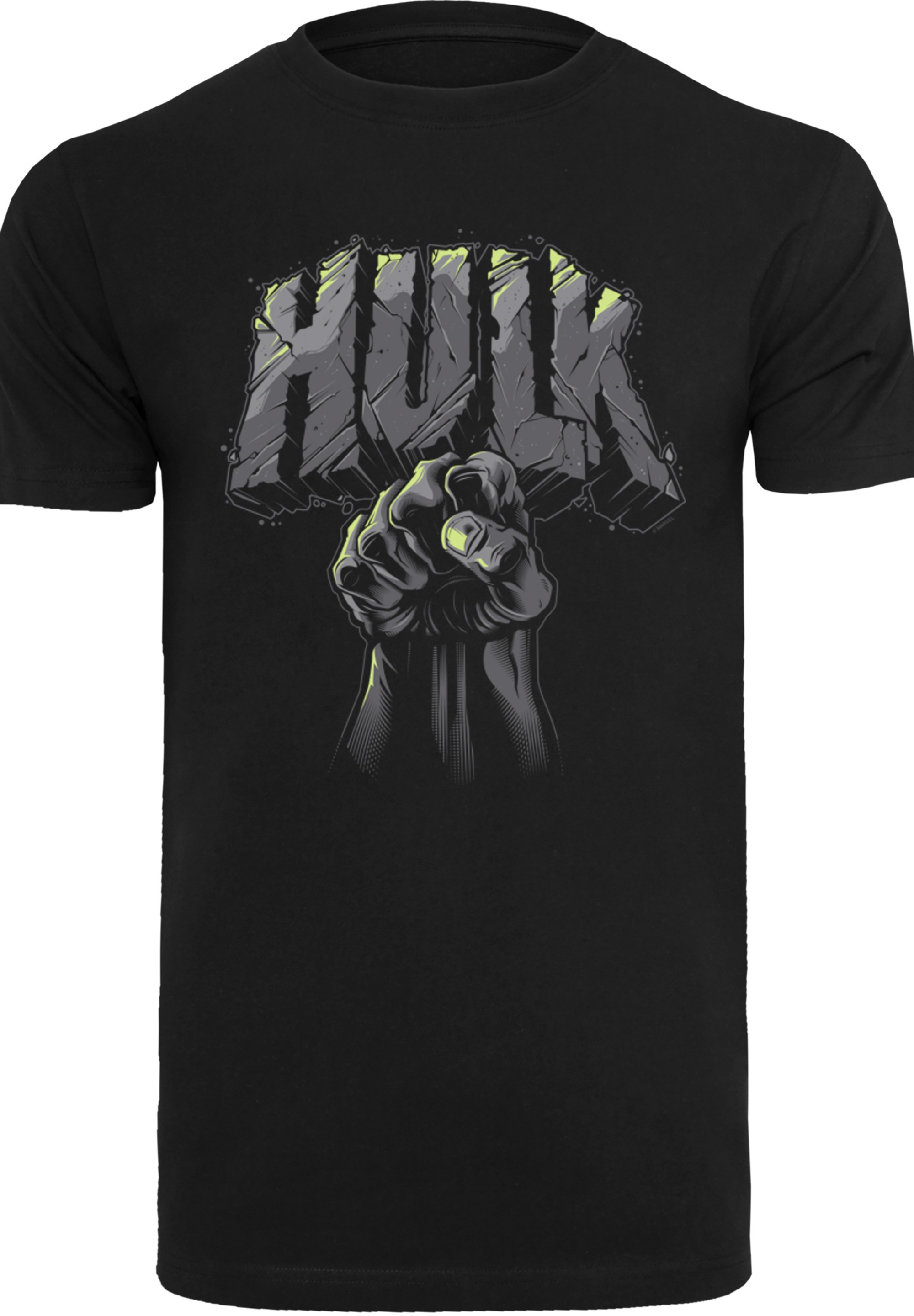F4NT4STIC T-Shirt »Marvel Superhelden Hulk Punch Logo«, Print