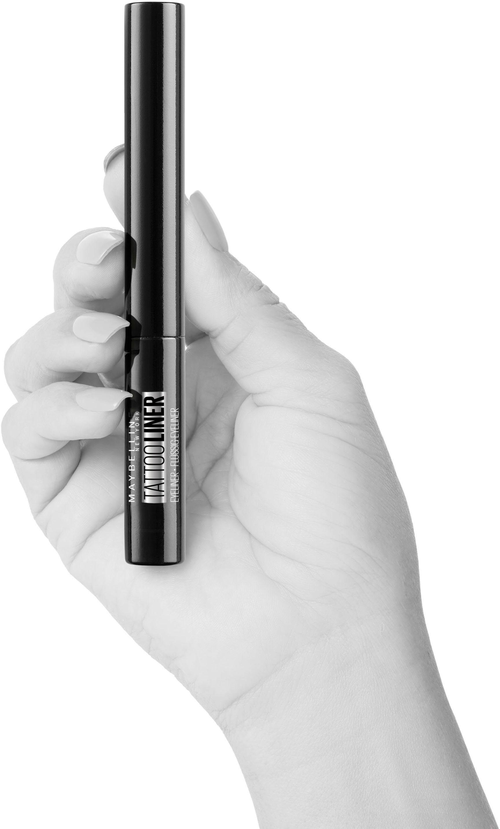 MAYBELLINE NEW YORK Eyeliner »Tattoo Liner Liquid Ink«, mit dünner Spitze